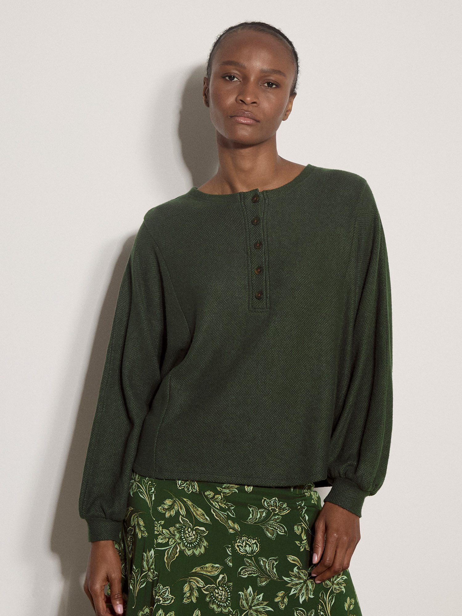 Strickpullover Waffelstrick Pullover