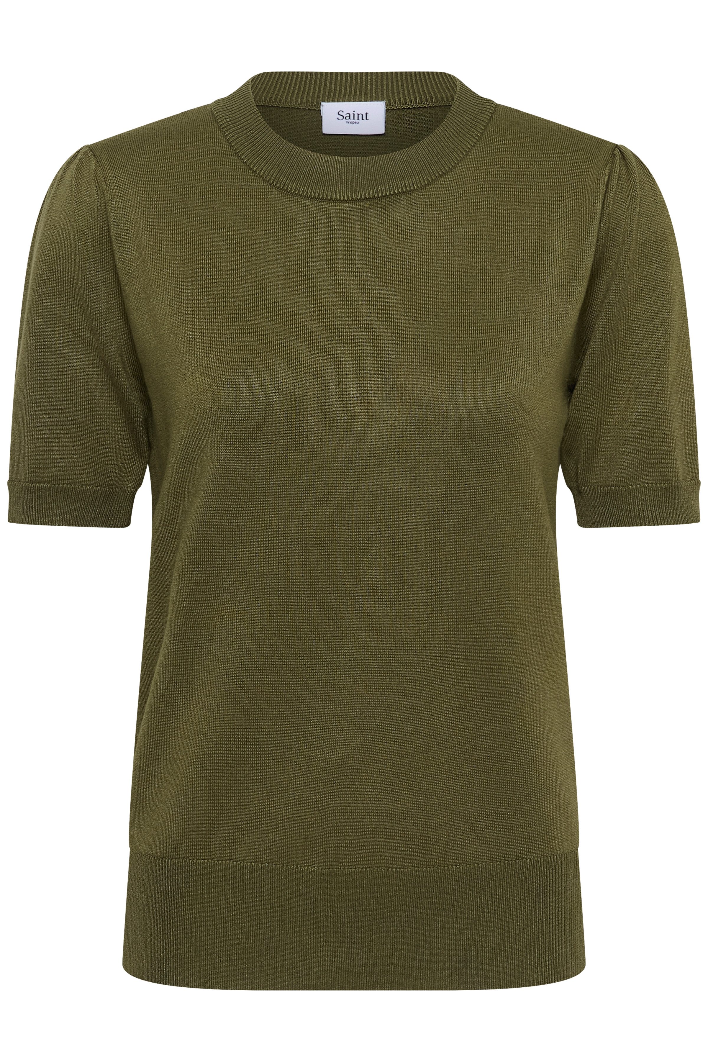 Saint Tropez Kurzarmpullover MilaSZ SS Viskosemischung, Classic fit