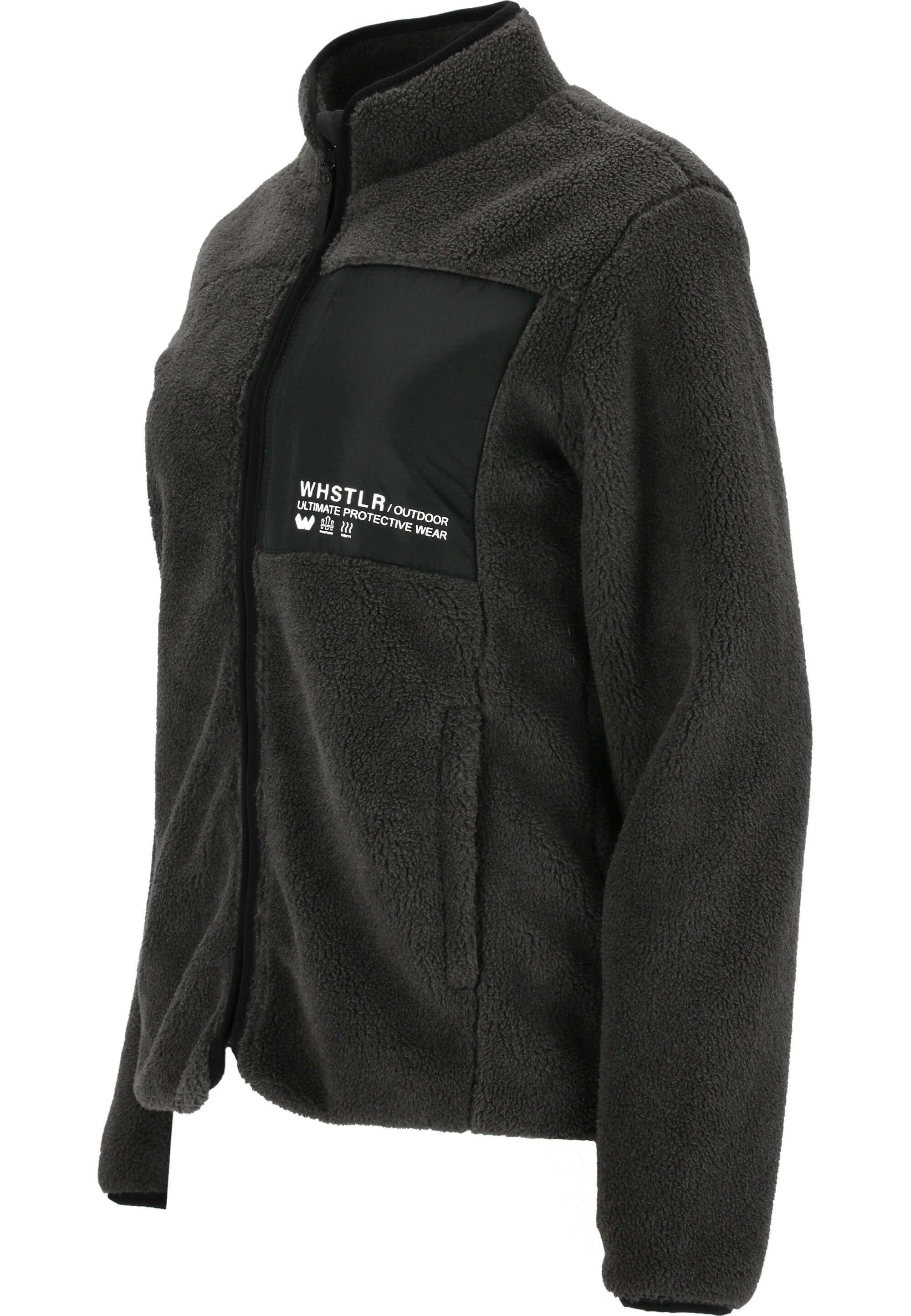 Kontrast-Brusttasche Sprocket mit WHISTLER schwarz Fleecejacke