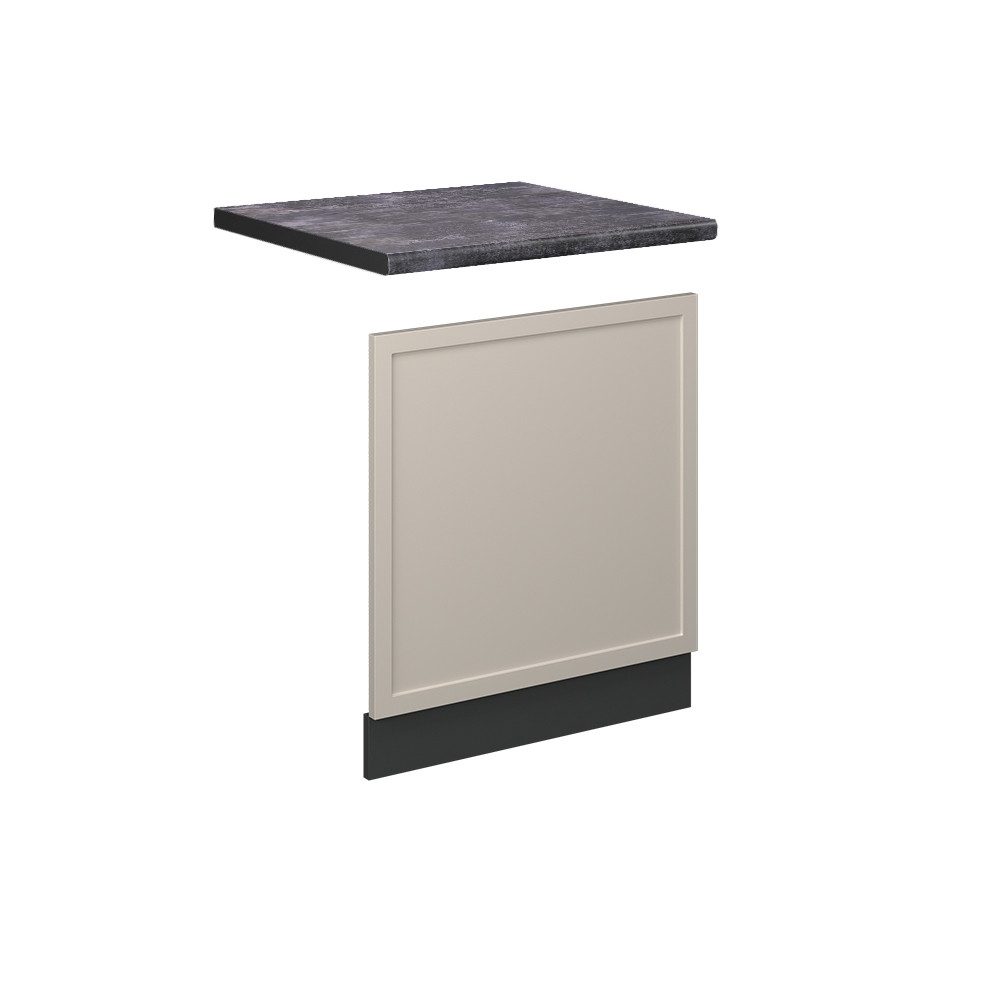 Vicco Frontblende Fame-Line, GrauBeige/Anthrazit, 60 cm, AP Anthrazit (1 St)
