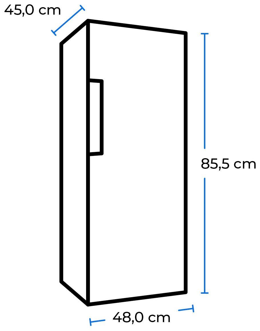 cm Vollraumkühlschrank breit weiss, cm KS116-V-041E exquisit 48 85 hoch,