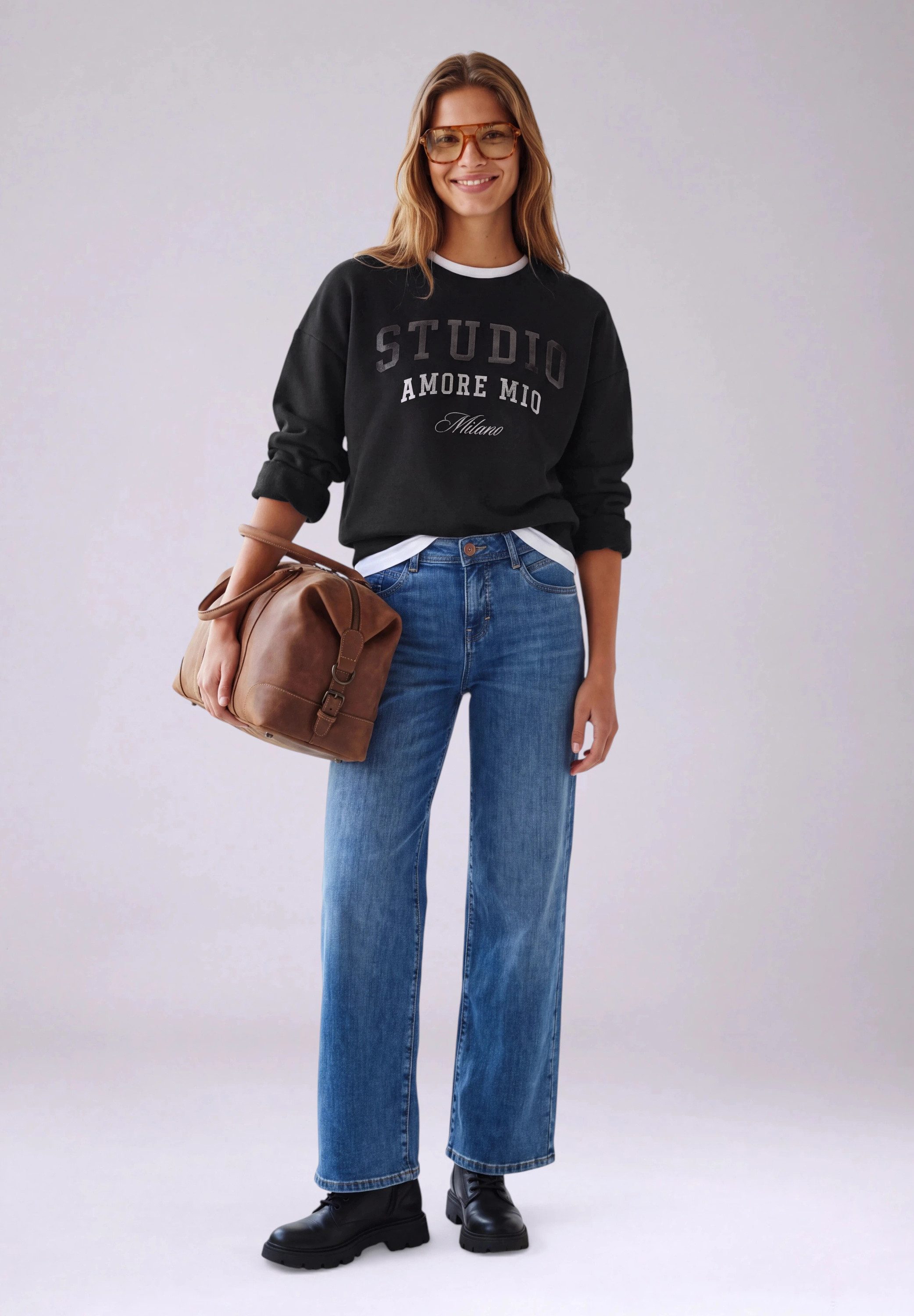 STREET ONE STUDIO Sweatshirt Folienprint – Bild 3 von 5