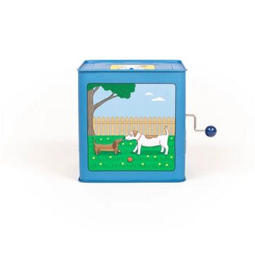 suebidou Spieluhr lustige Springfigur mit Musik Spieluhr und Hund in der Box