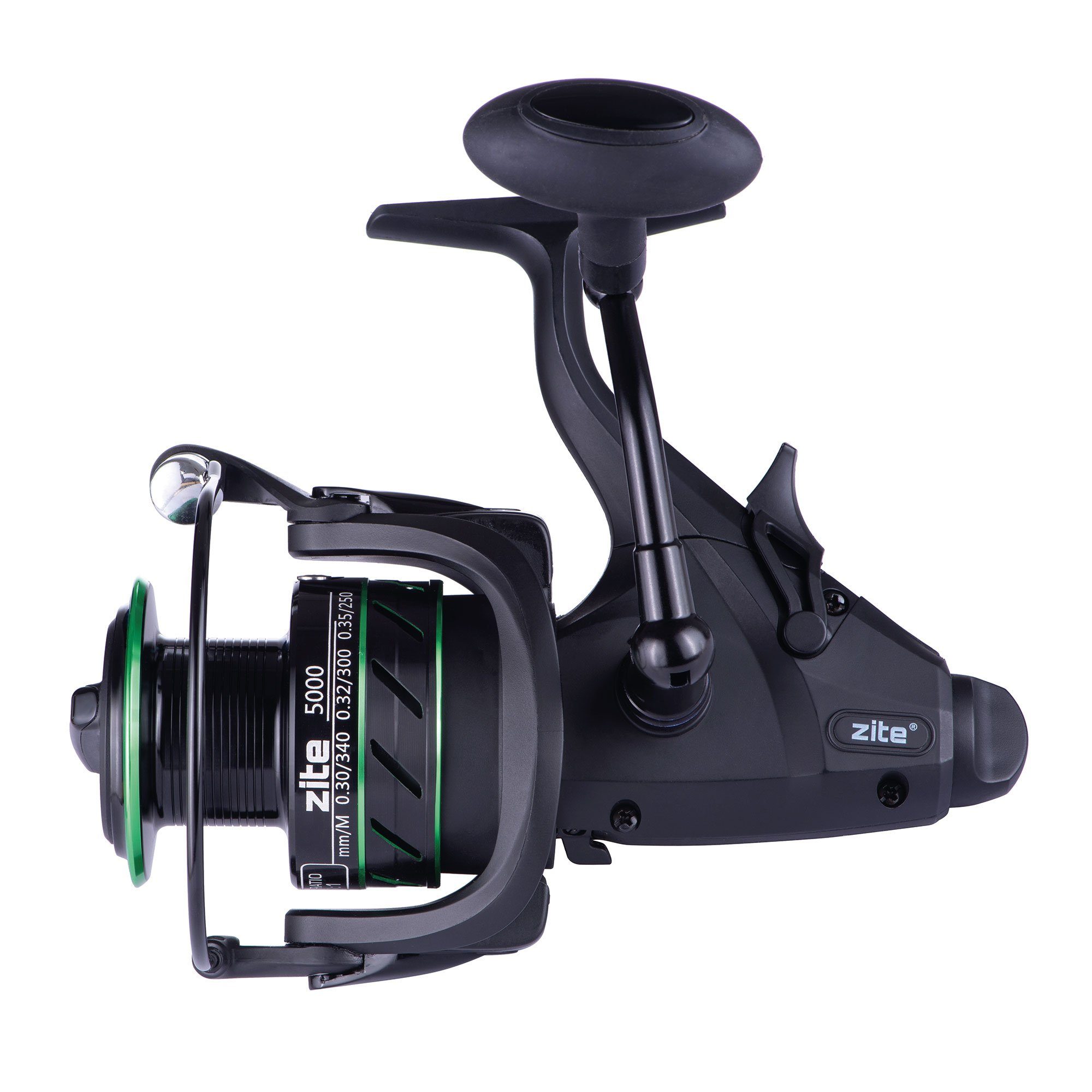 Zite Freilaufrolle Freerunner Reel 5000 5+1BB Karpfenangeln Angelrolle mit 2 Aluspulen)