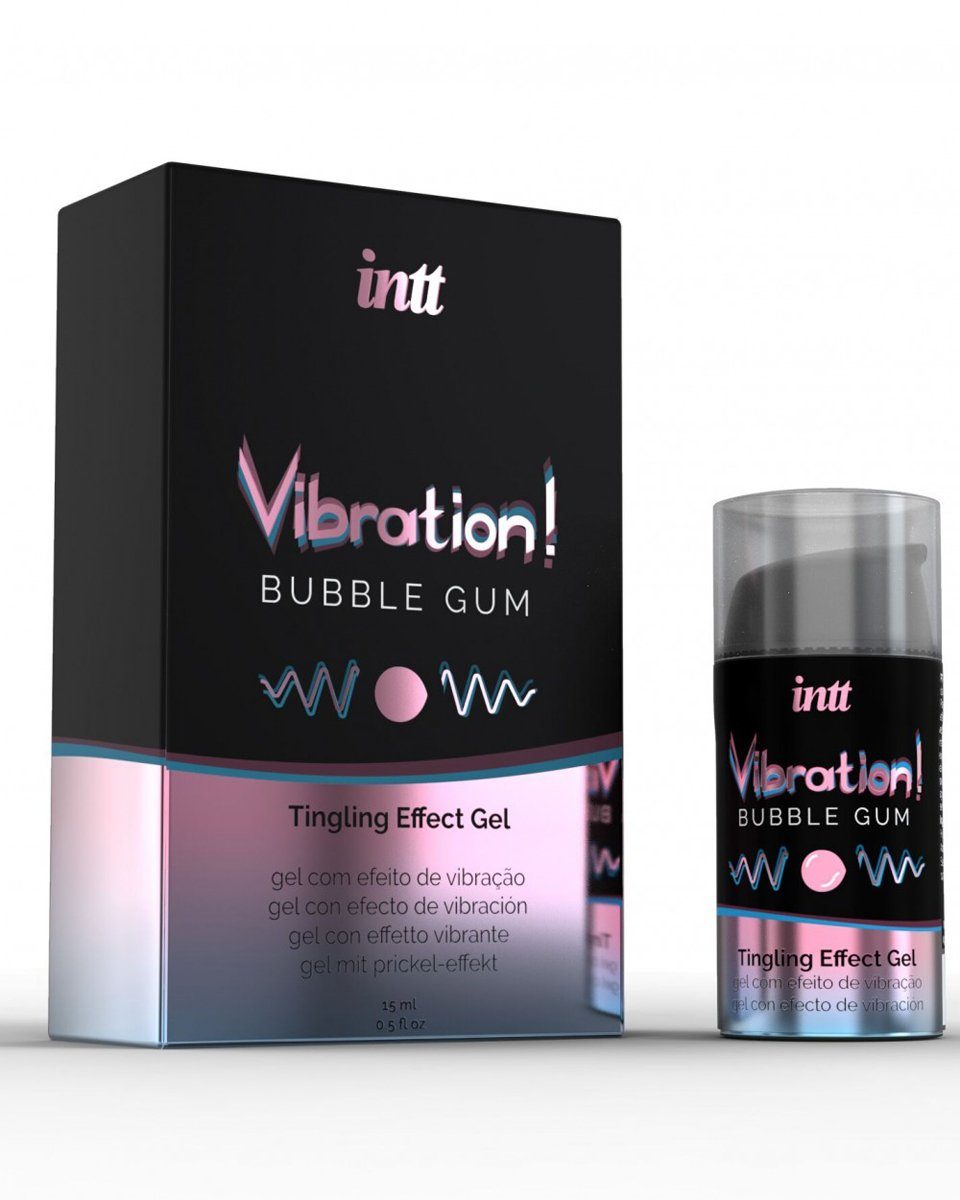 INTT Stimulationsgel Bubble Gum Tingling Gel wärmender, pulsierender u vibrierender Effekt
