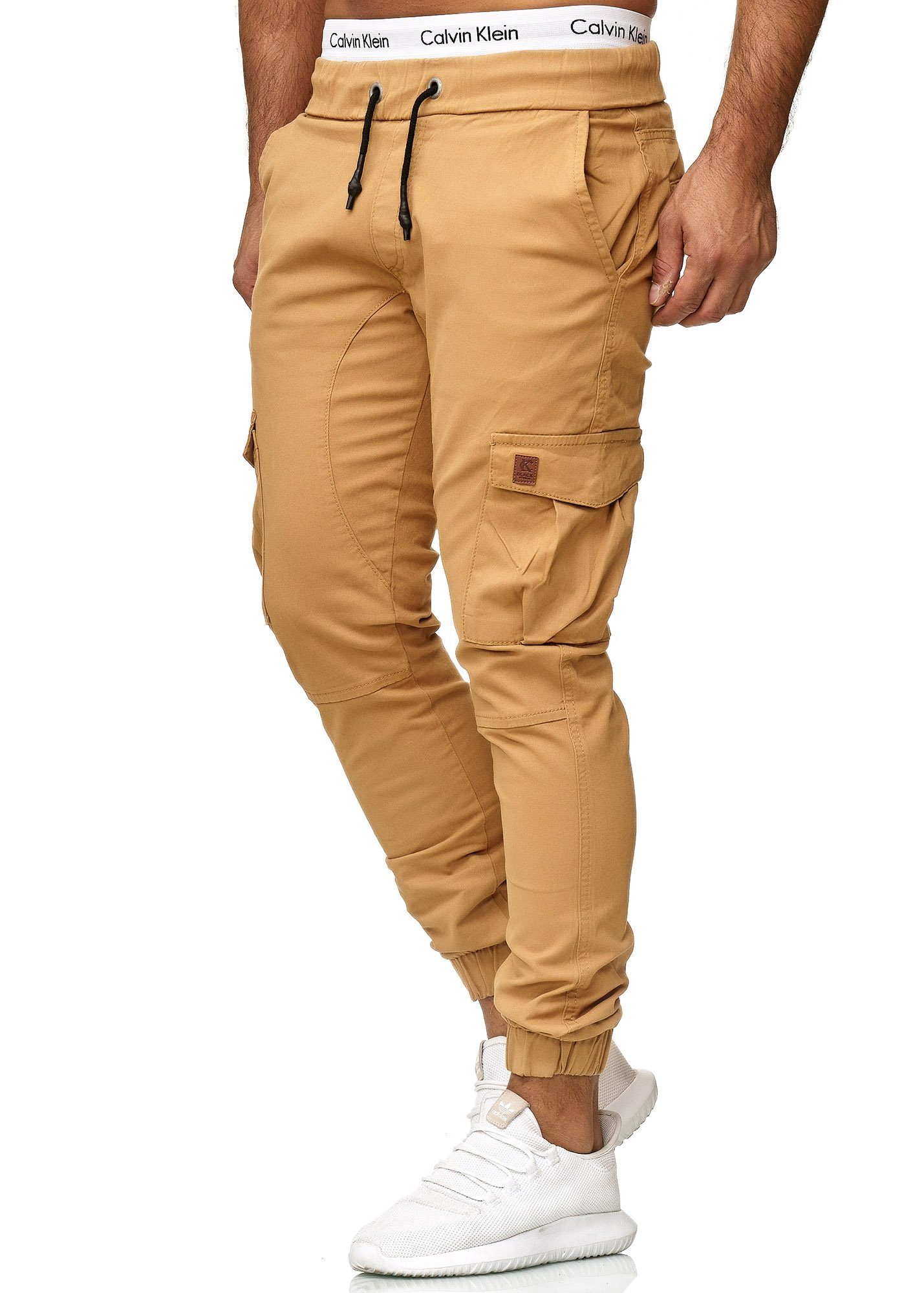 OneRedox Straight-Jeans 3301CS Streetwear, Freizeit Casual 1-tlg) Business (Chino Sand Cargohose