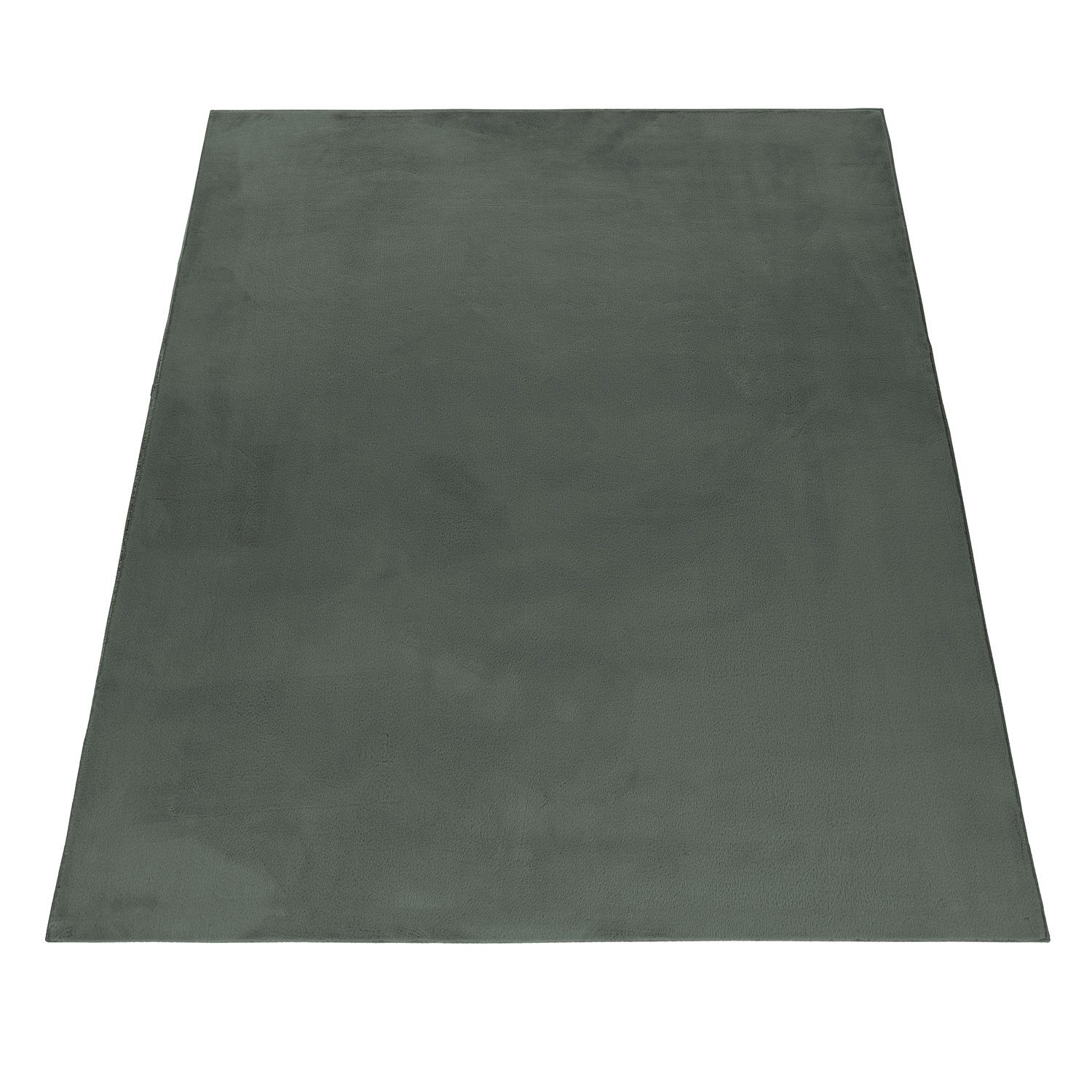 Teppium Teppich Unicolor - Einfarbig, Rechteckig, Höhe: 20 mm, Teppich Wohnzimmer Einfarbig Shaggy Modern Flauschiger Felloptik Weich