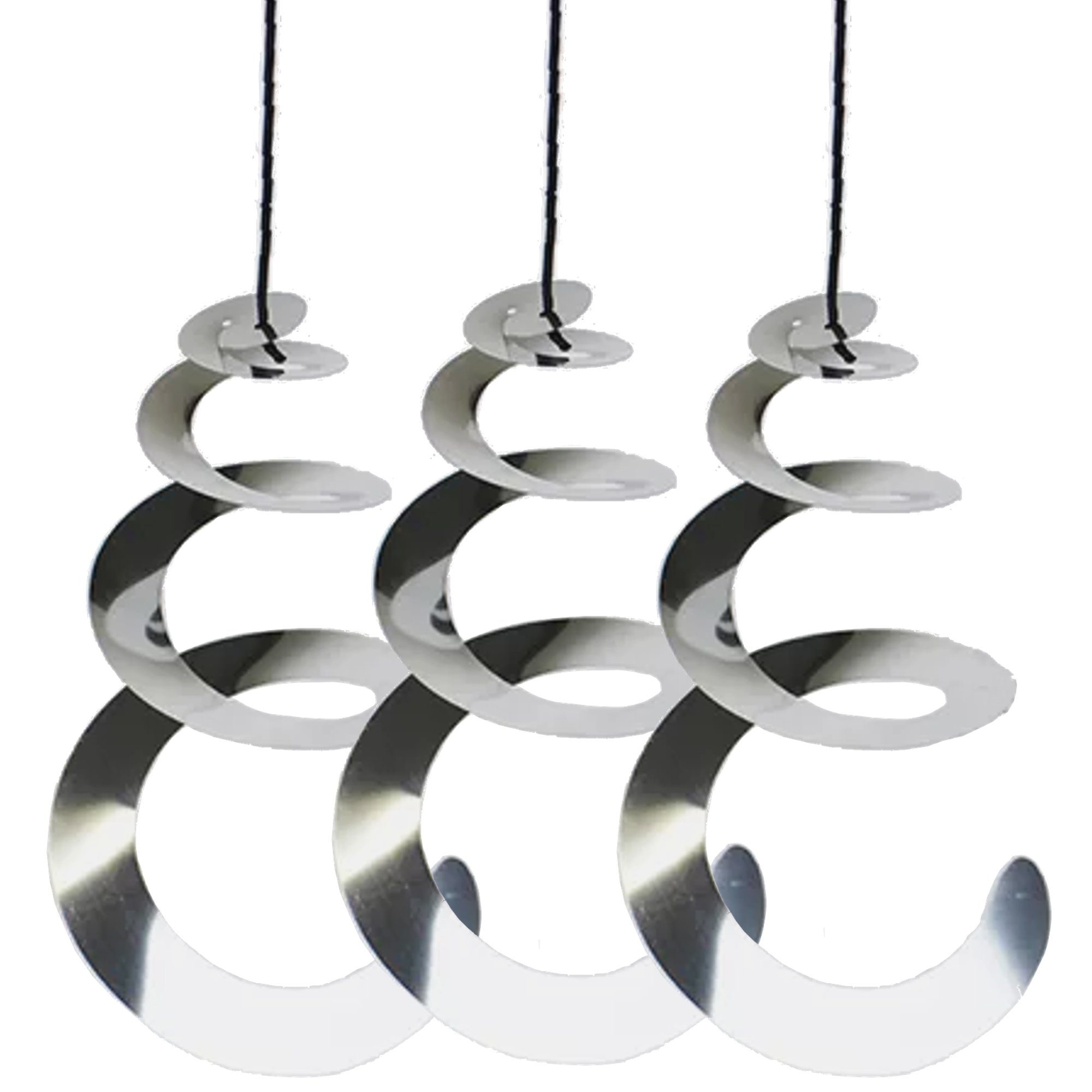 Silber) 10 Stück Vogelabwehr, reflektierende Vogelabwehr, 30 cm, 360 Grad  reflektierende Lichtspirale für Balkone, Obstbäume, Gemüsegärten.