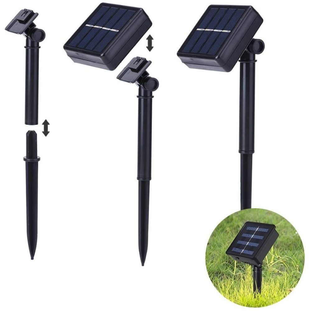 Lichterkette, Meter 50er GelldG IP65 6.5 LED Solar Solarleuchte LED Blumen