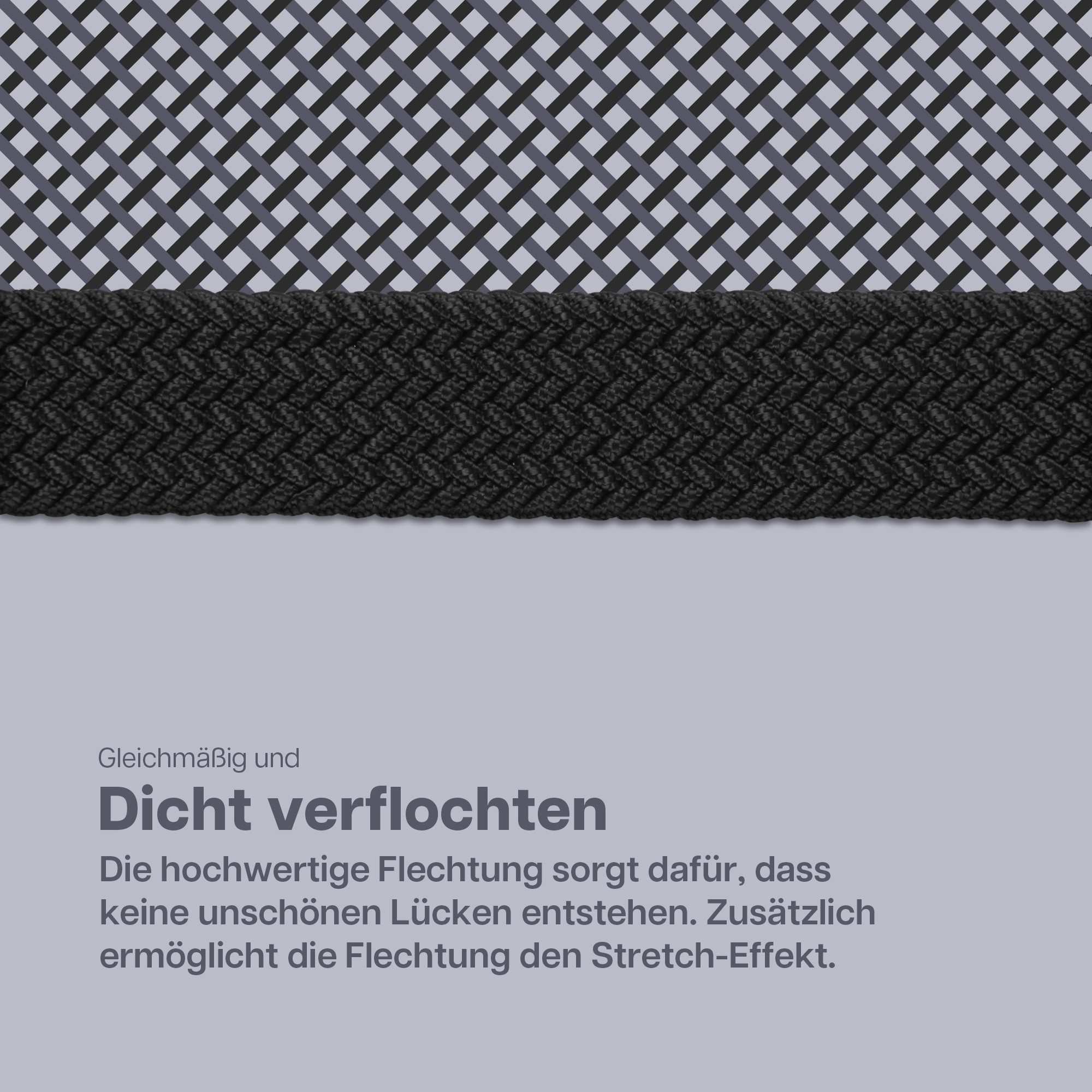 hemmy Fashion Stoffgürtel dehnbar elastisch (2-St) ohne Löcher, stufenlos, viele verschiedene Farben/Designs – Bild 4 von 5