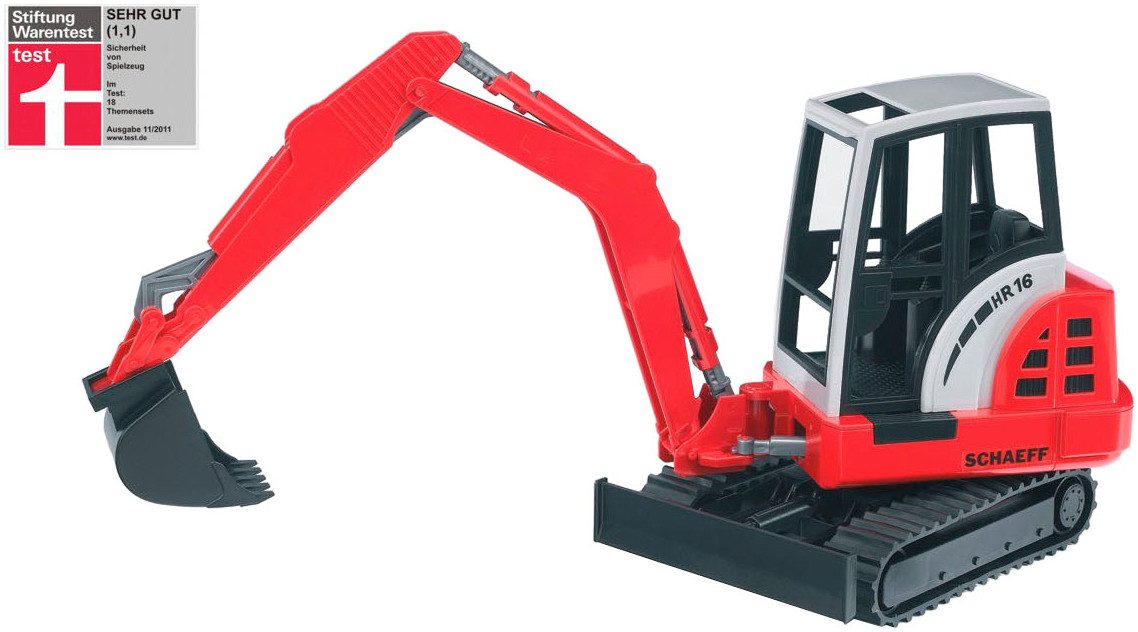 Bruder® Spielzeug-Bagger Schaeff HR16 Minibagger 38 cm (02432), Made in Eur günstig online kaufen