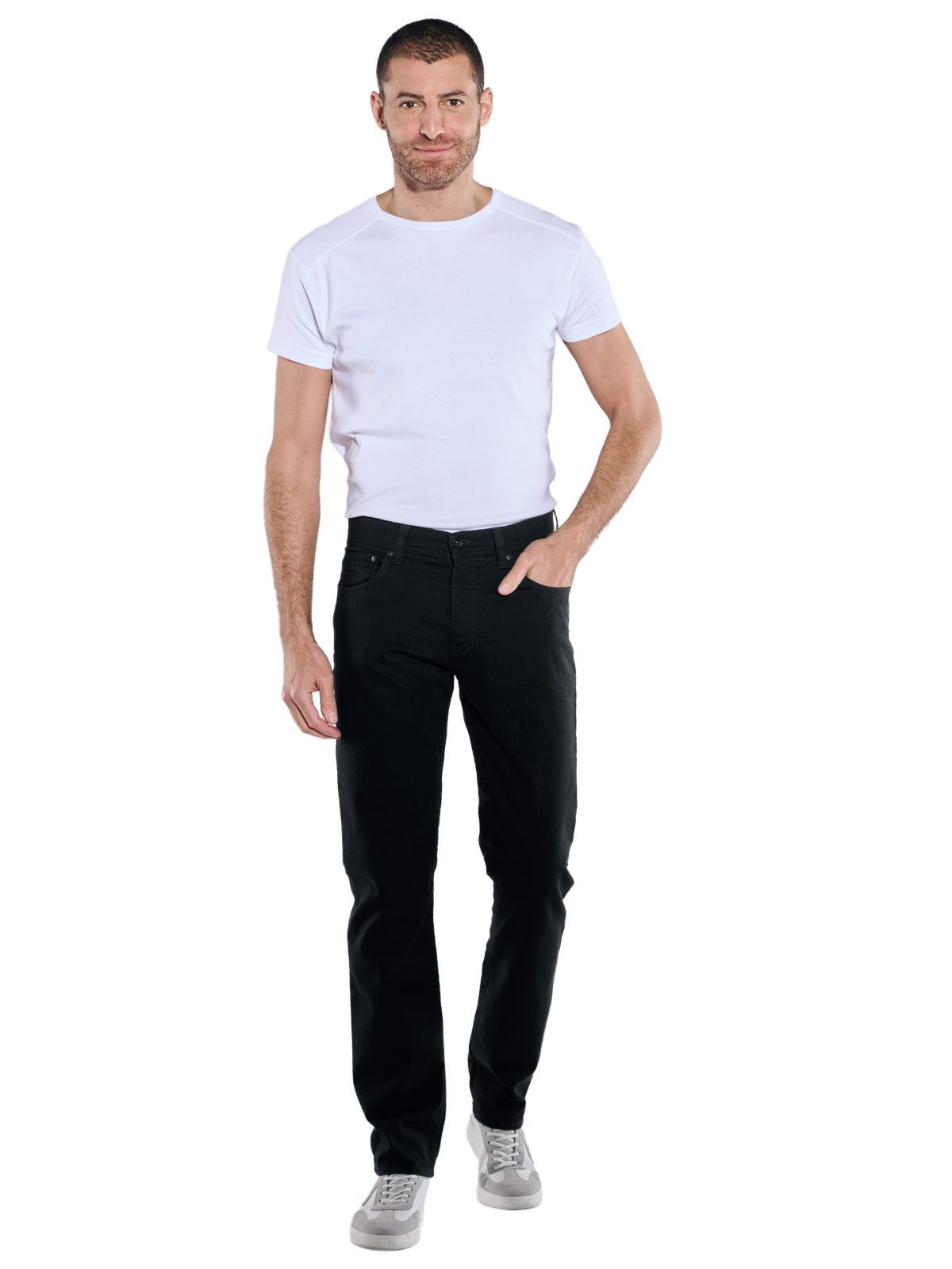 Engbers Straight-Jeans Herren DENIM Blue Label schwarz, Schwarz – Bild 3 von 5