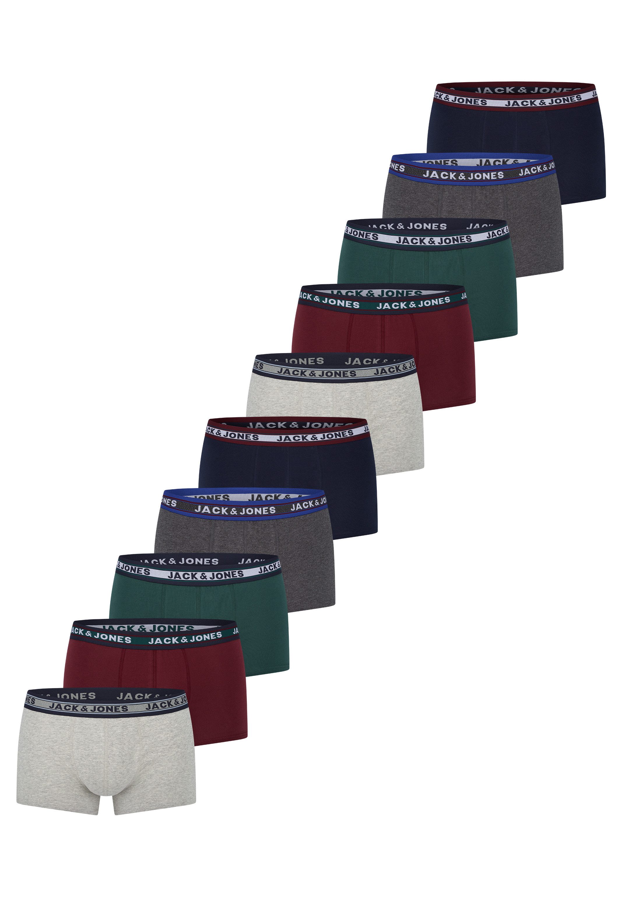 Jack & Jones Retro Boxer 10er Pack Jacsolid (Spar-Set, 10-St) Retro Short / günstig online kaufen