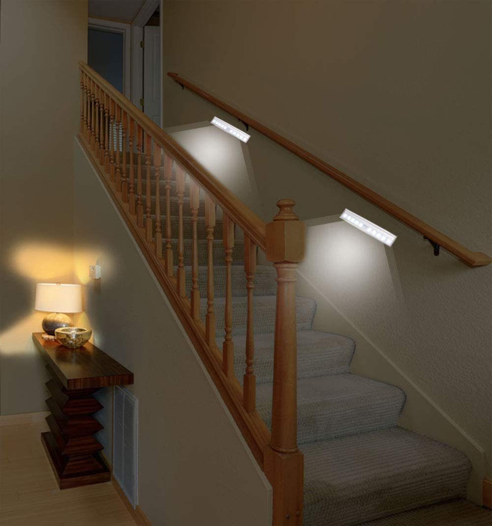 mit Schranklicht Tageslichtweiß, Bewegungsmelder, fest Lampe Schrankleuchte magnetisch Sensor Unterbauleuchte Treppenleuchte LED integriert, MAVURA Schranklampe Nachtlicht LED