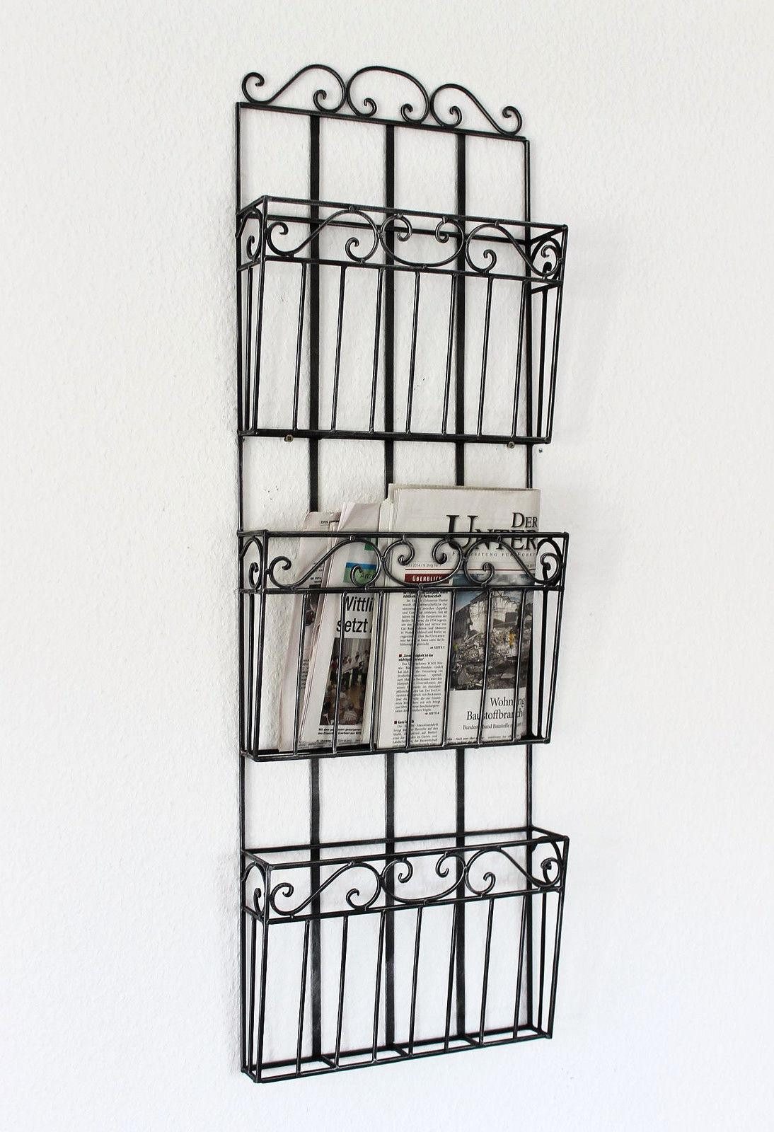 DanDiBo Zeitungsständer Wandregal 09911 Magazinhalter 101 cm Küchenregal Ze günstig online kaufen