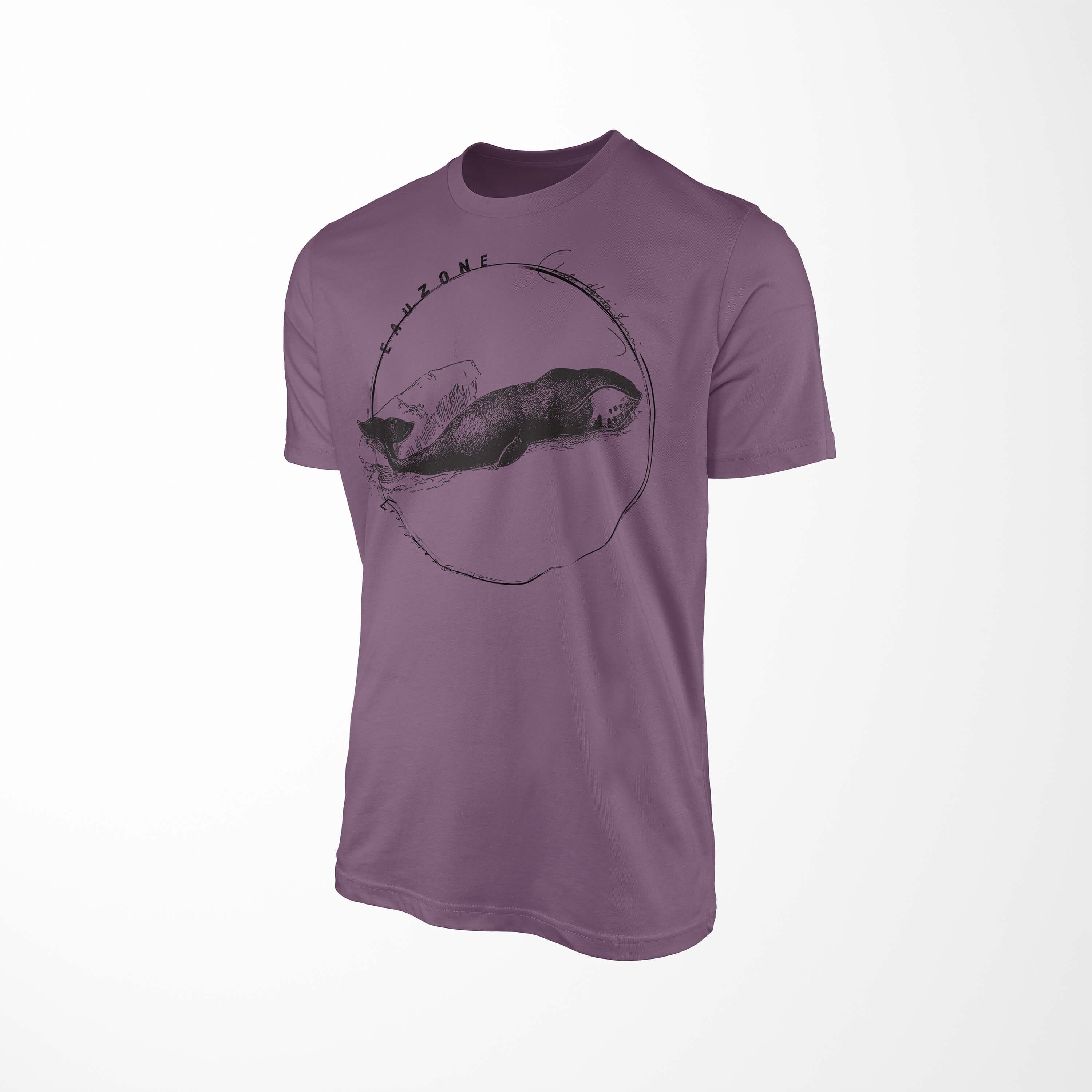 Shiraz Herren Sinus Art Evolution T-Shirt T-Shirt Grönlandwal