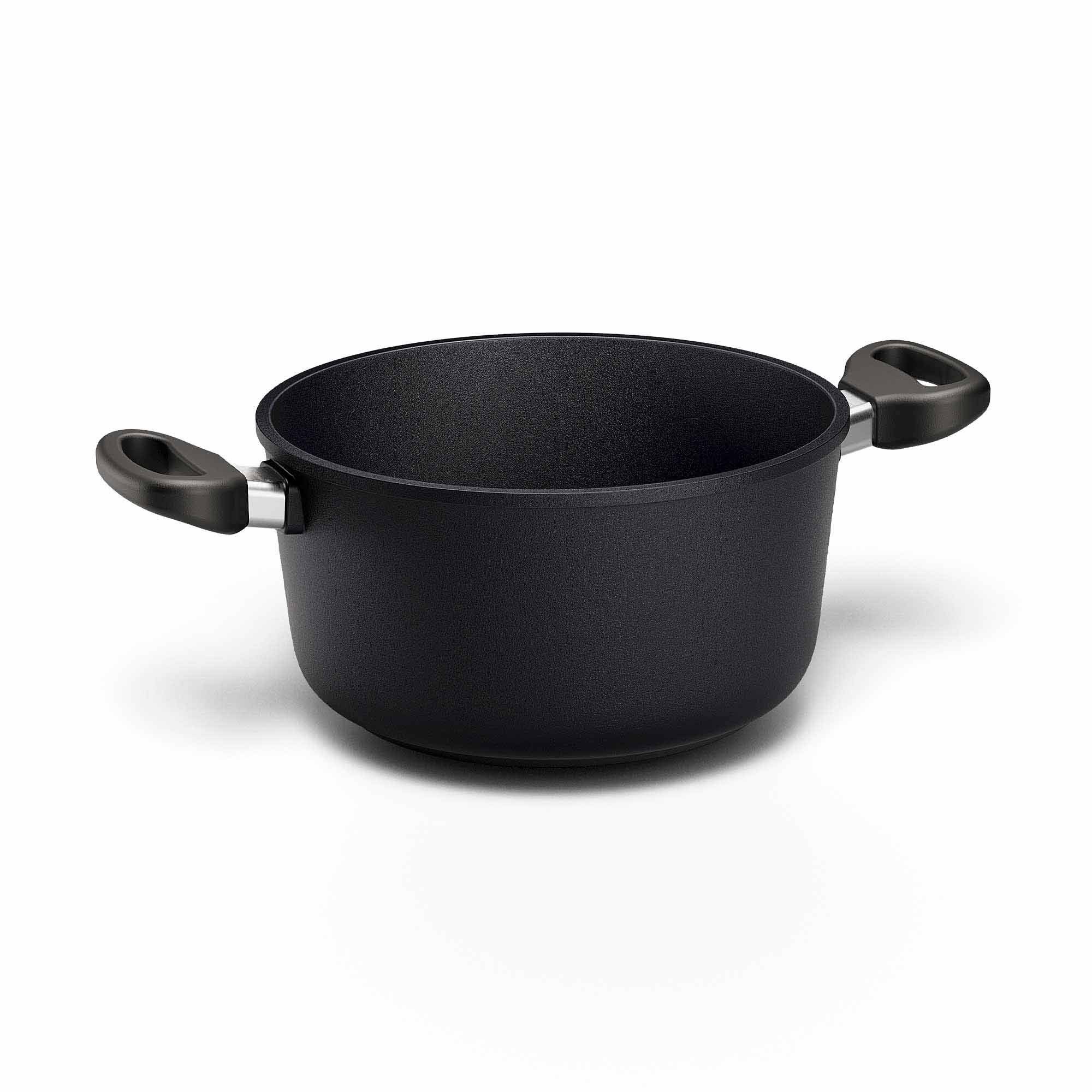 Hoffmann Germany Kochtopf STONIQ PFAS-frei Antihaft Ø 20 cm – Made in Germany, Aluguss (1-tlg., 1x Kochtopf Ø 20 cm), Aluguss, Schmortopf, backofenfest bis 300°C, Induktion