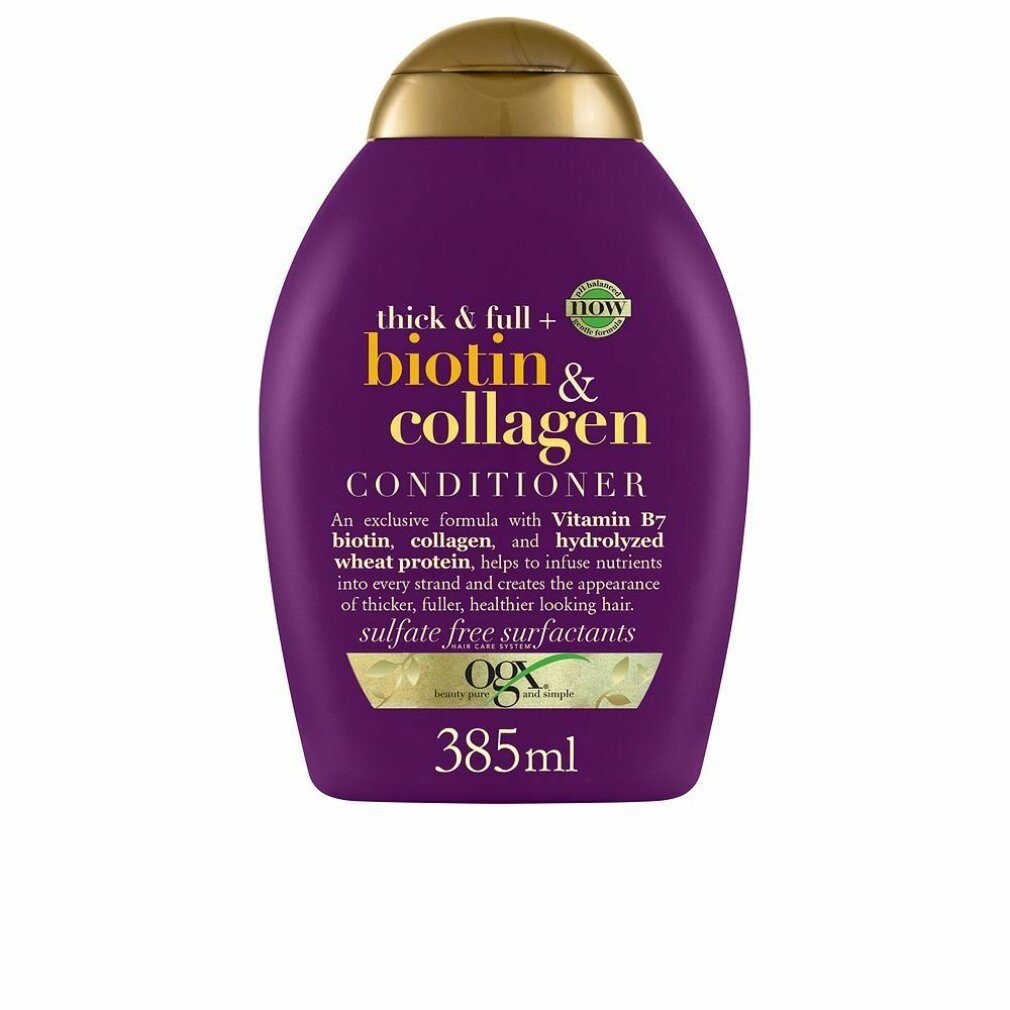 385ml mit & Biotin Haarspülung Collagen ORGANIX Conditioner Spülung OGX