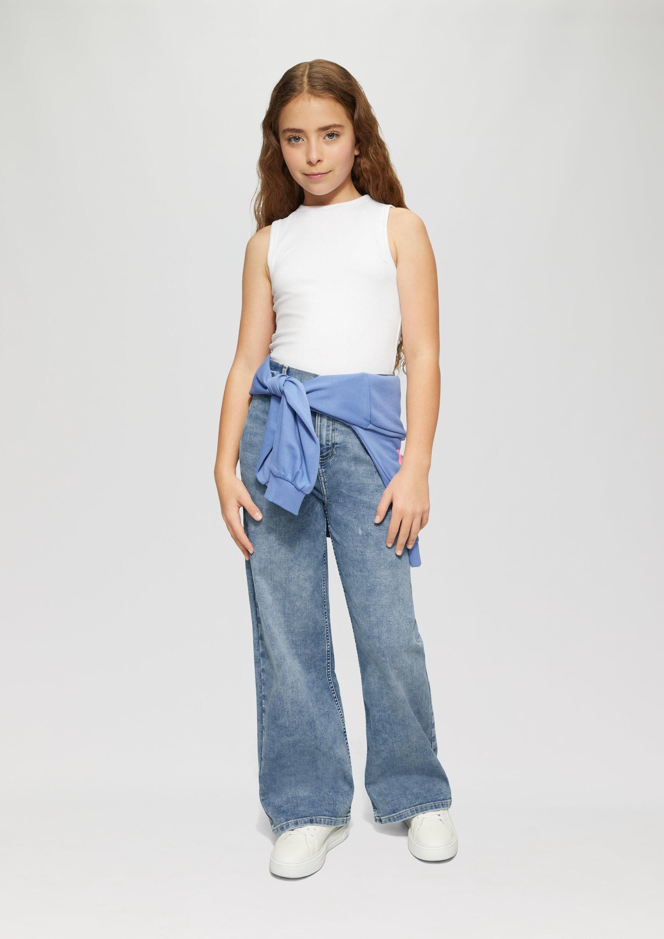 s.Oliver Weite Jeans Jeans-Hose Jeans / Regular Fit / High Rise / Wide Leg – Bild 3 von 4