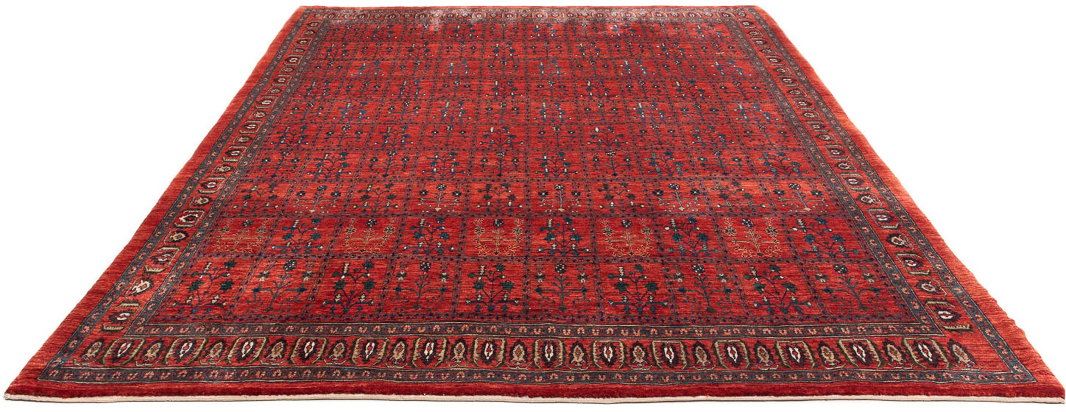 Wollteppich Gabbeh - Kaschkuli Persern - 345 x 260 cm - dunkelrot, morgenland, rechteckig, Höhe: 13 mm, Wohnzimmer, Handgeknüpft, Einzelstück mit Zertifikat