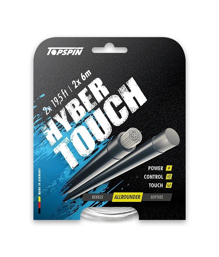 Tennissaite Hyber Touch (Power+Kontrolle) silber 2x6m Set