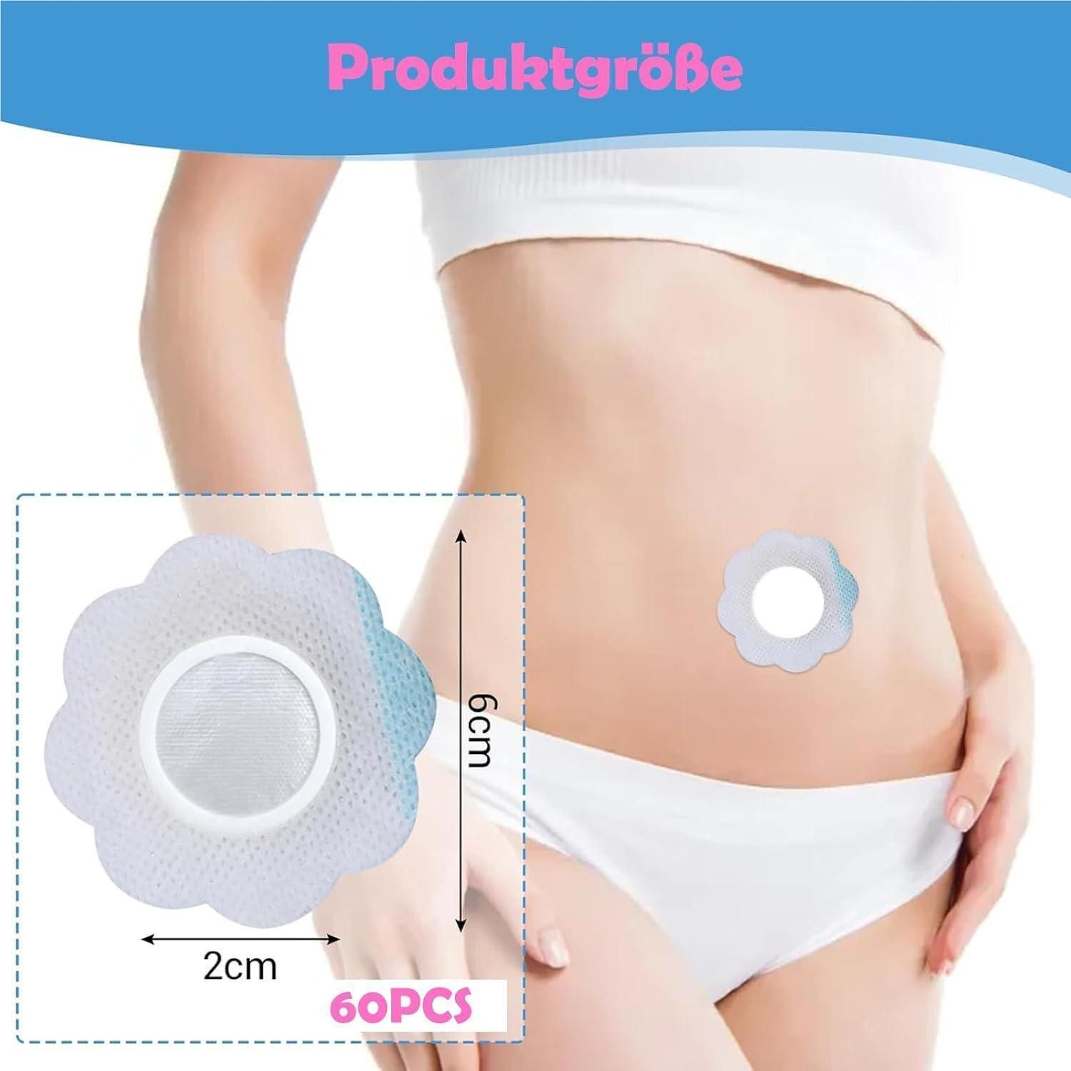 LuxusKollektion Entgiftungspflaster Bauchnabelpflaster 60 Stück für Rizinusöl selbstklebend