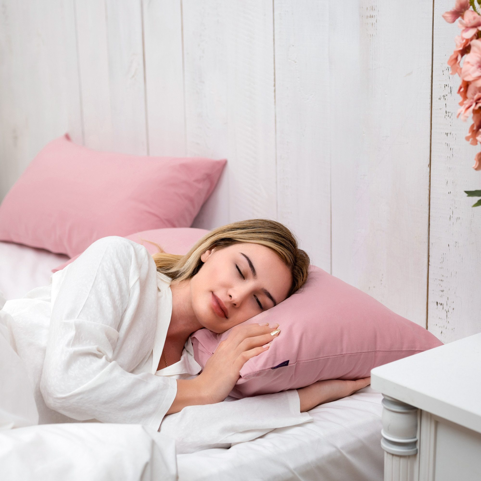 Brielle Kissenbezüge Brielle Renforce Pillowcase - 2 pcs Pink 40x80 cm günstig online kaufen