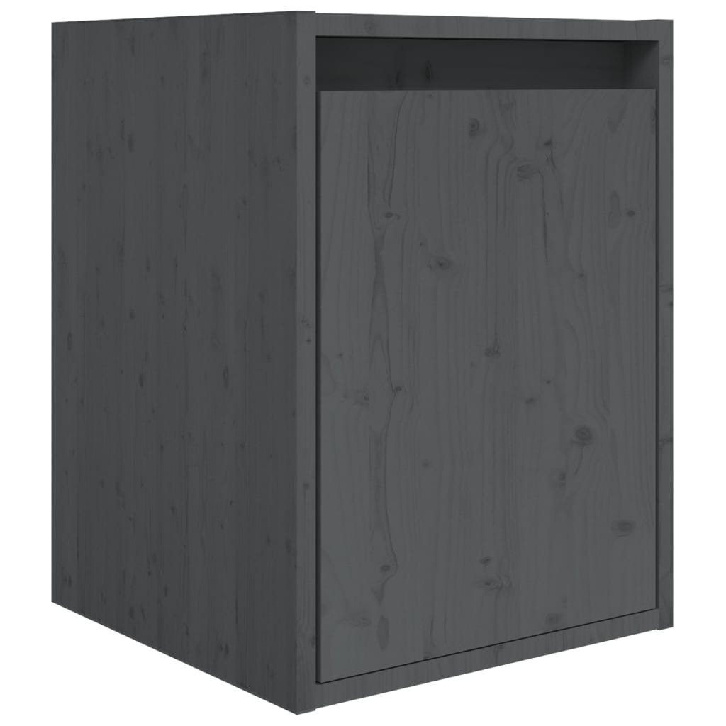 Kiefer TV-Schrank 6 Massivholz Stk. furnicato TV-Schränke Grau