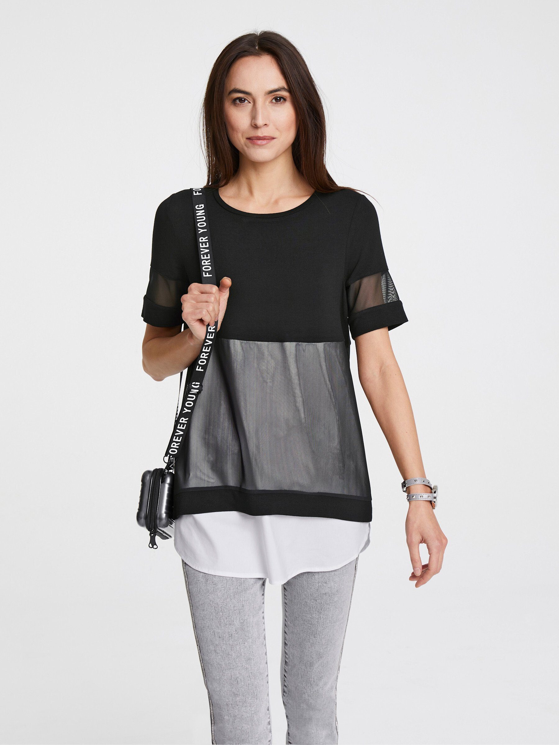 heine T-Shirt Shirt Kurzarm