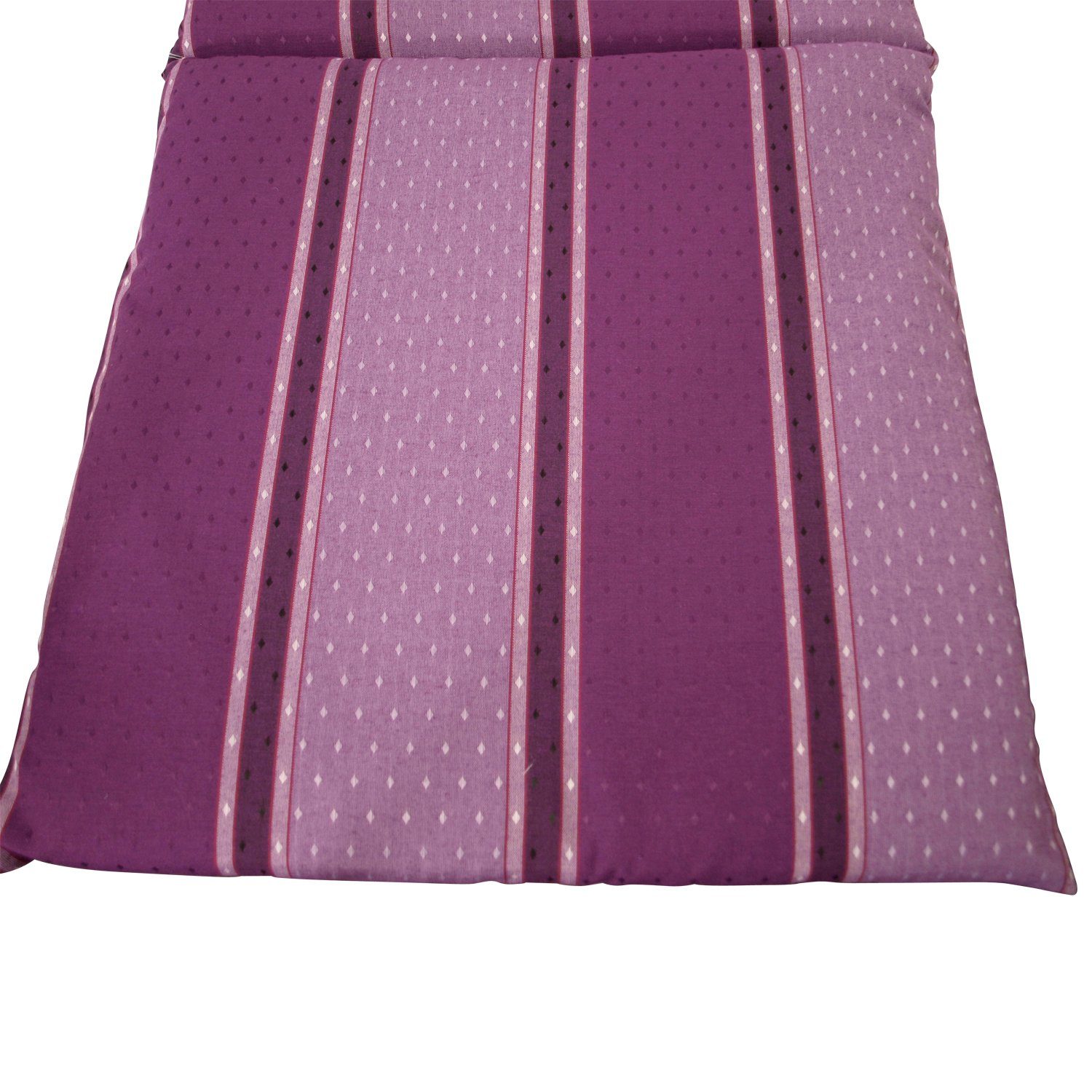 DEGAMO Sesselauflage BERN, (1 St), violett 48x98cm, gestreift