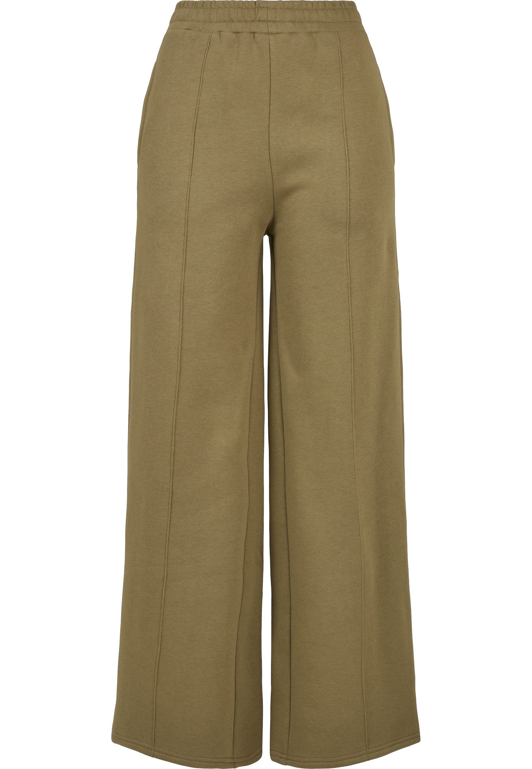 Stoffhose Urban Classics Damen Ladies Straight Pin Tuck Sweat Pants