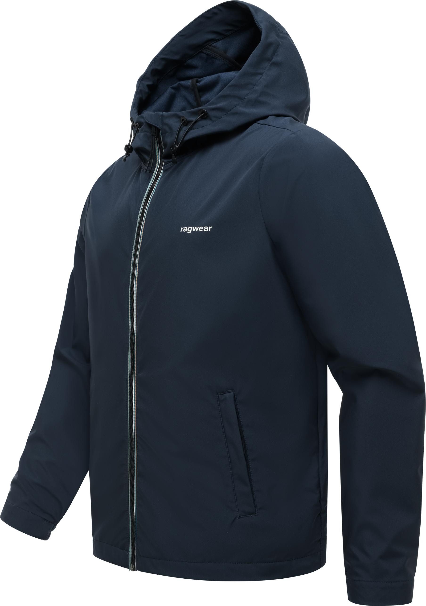 Ragwear Softshelljacke Shellwie Bonded wasserdichte Herren Übergangsjacke mit Kapuze