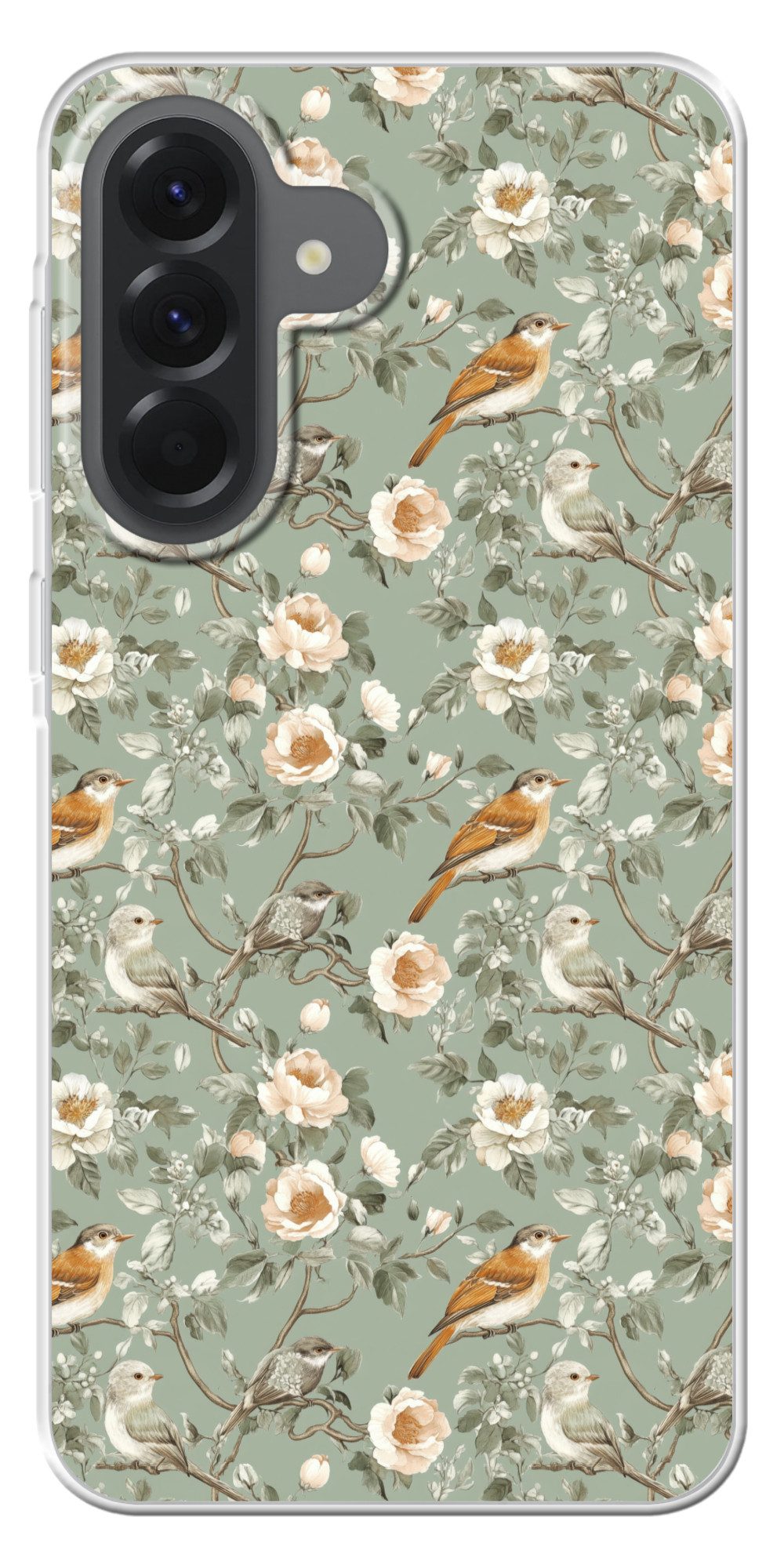 MuchoWow Handyhülle für Samsung Galaxy A57 Rosa - Vögel - Farbenfroh, Smartphone-Bumper, Print, Handy Schutzhülle Dünn