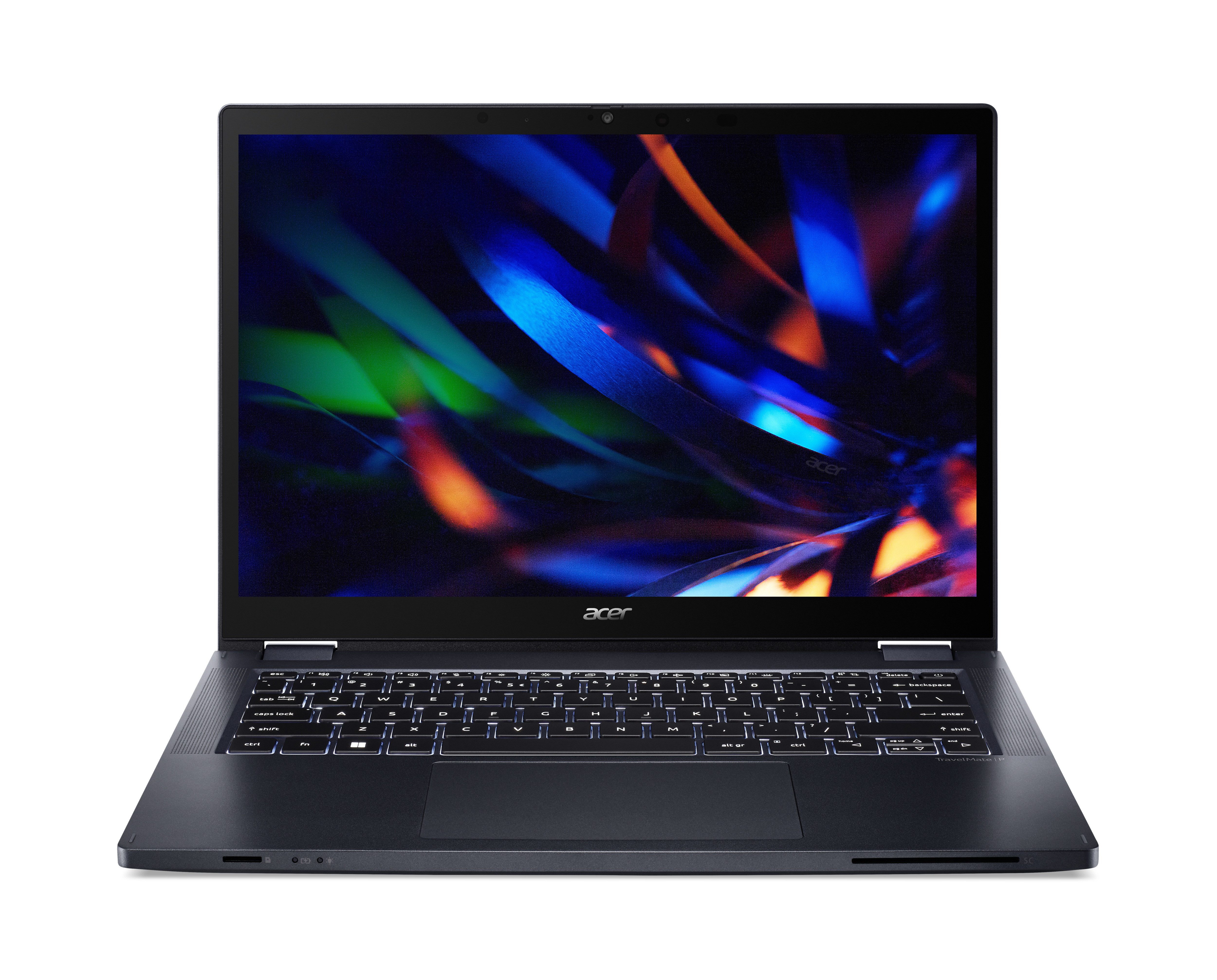 Acer TravelMate P4 Spin 14 Touch Display Intel Core i7-1355U 16GB RAM Win11 Convertible Notebook (35,6 cm/14 Zoll, Intel Core i7 1335U, Intel Iris Xe Graphics, 8 GB, 512 GB SSD, MicroSD Kartenleser, RJ-45, Wi-Fi 6E)