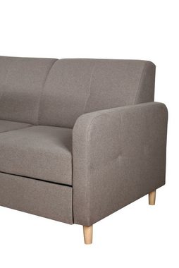 JVmoebel Sofa Ecksofa L-Form Sofa Couch Design Polster Modern Textil Bettfunktion, Made in Europe