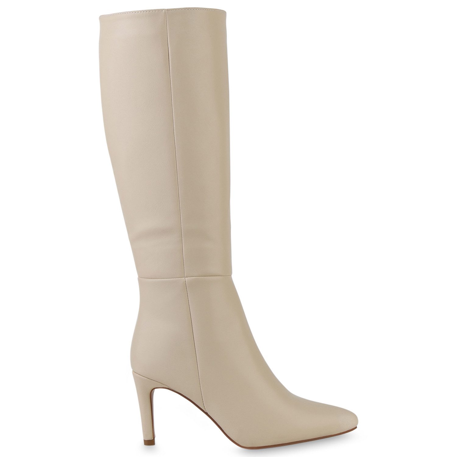 VAN HILL 839876 Stiefel Klassische Damen Stiefel Celeste Hoher Stiletto Absatz Spitz – Bild 2 von 4