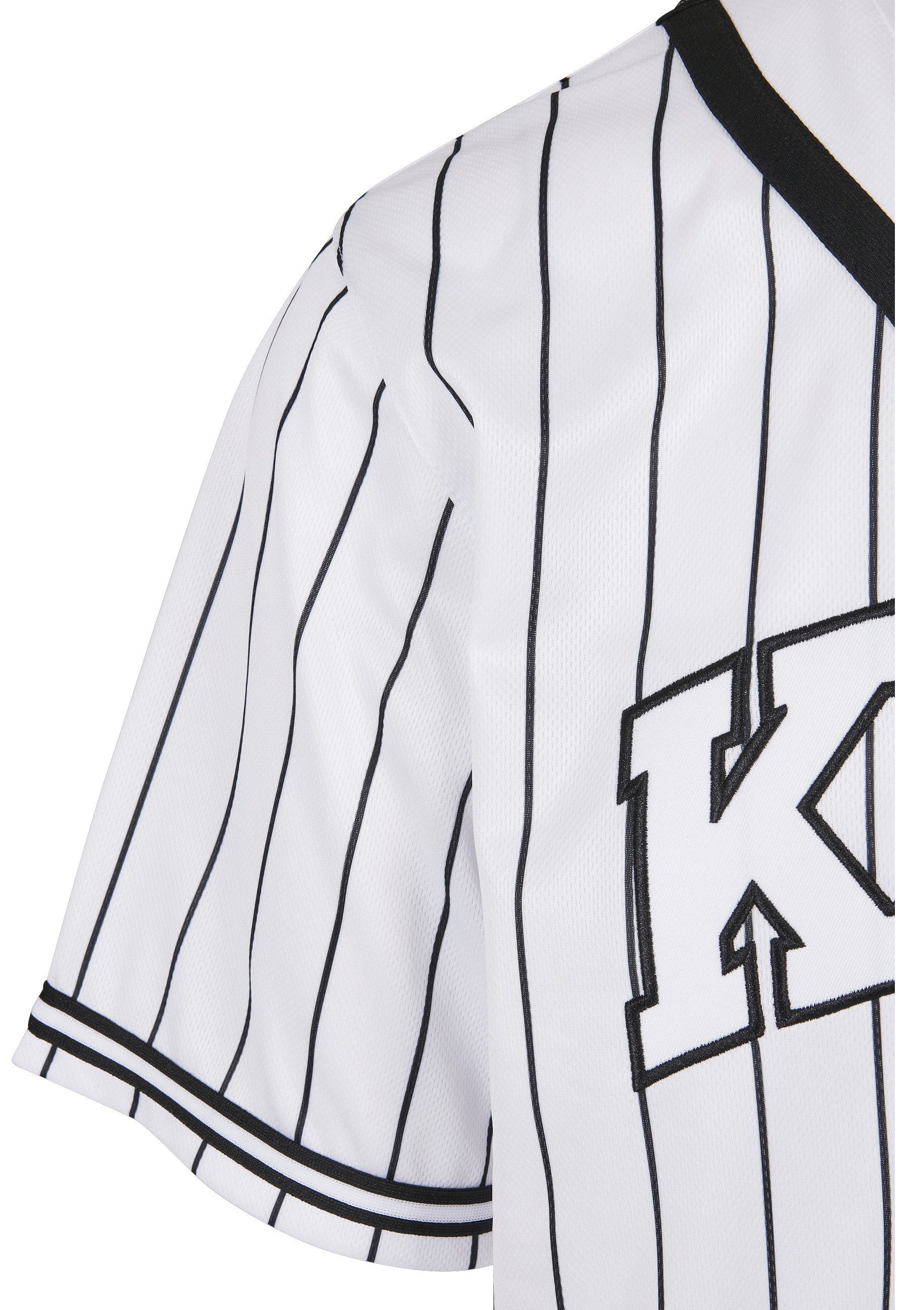 Karl Kani Funktionshemd Karl Kani Herren KM221-115-2 Serif Pinstripe Baseball Shirt (1-tlg)