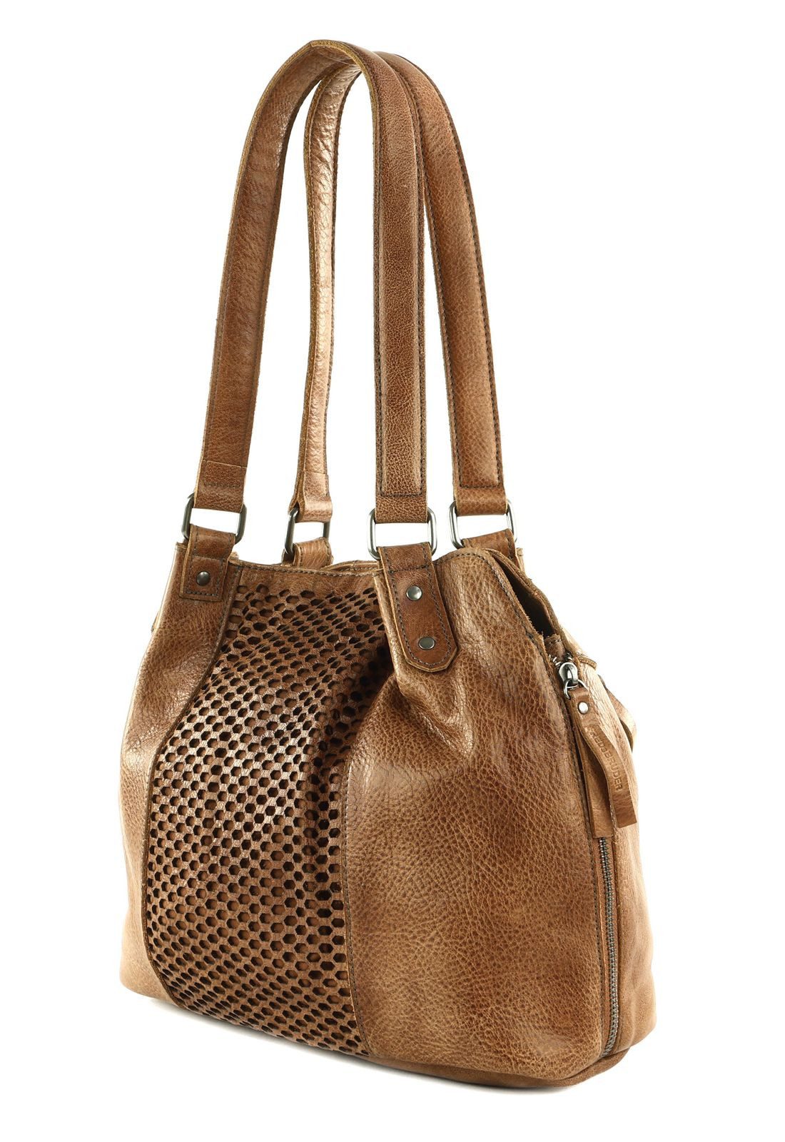 FREDsBRUDER Schultertasche Shoulderbag, aus echtem Leder