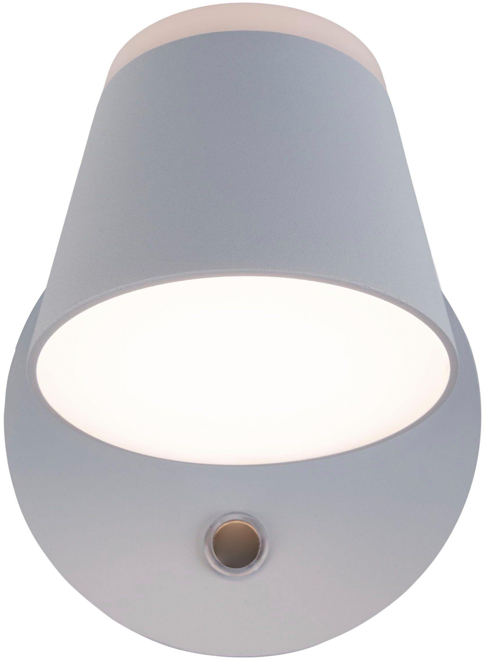 näve LED Wandleuchte Tondo, Dimmfunktion, Memoryfunktion, USB-Ladefunktion, LED fest integriert, Warmweiß, magnetisch, Akku Aufladung per USB-C Kabel, dimmbar per touch, Memory