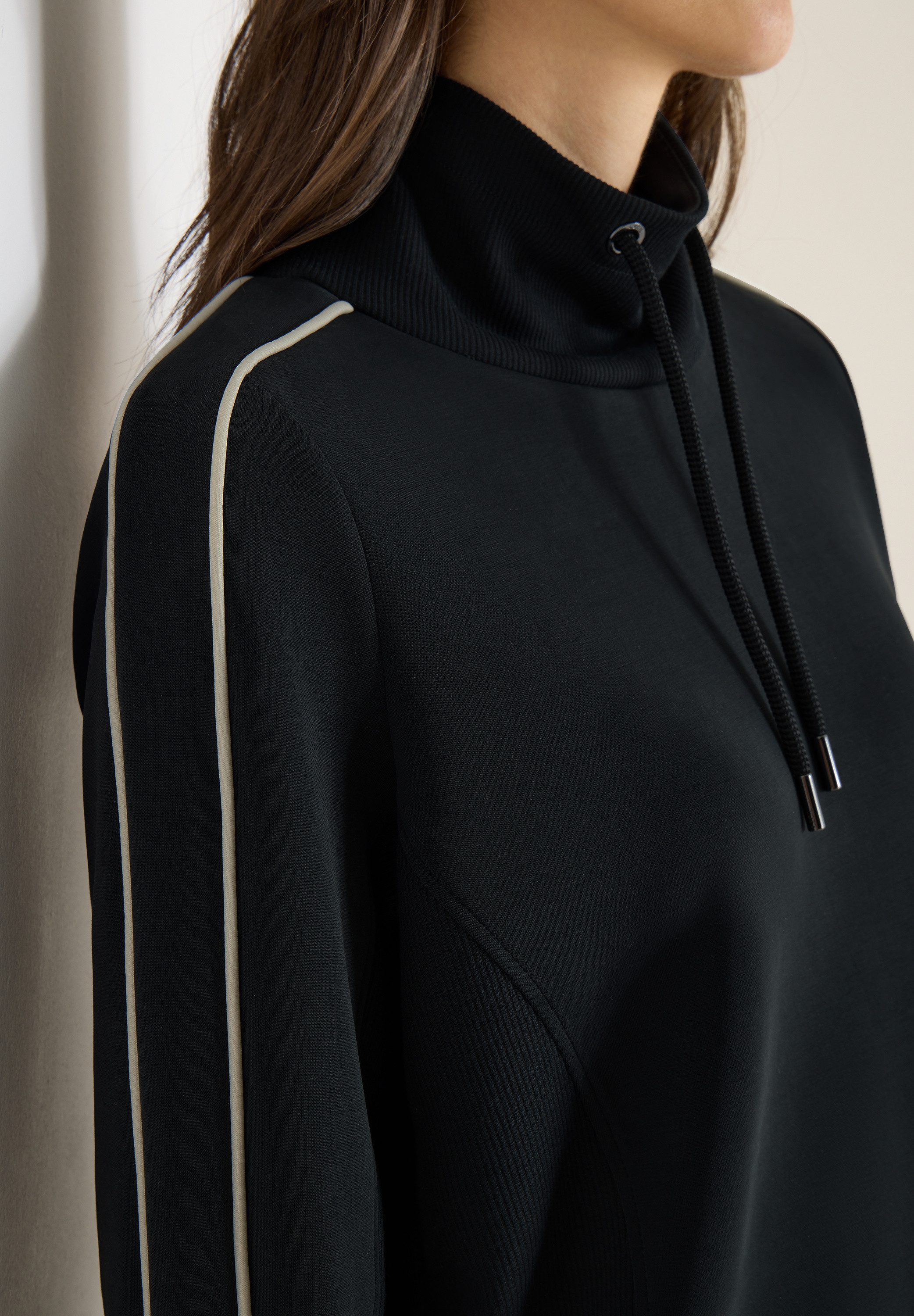 CECIL Sweatshirt Langarm mit Tapedetails
