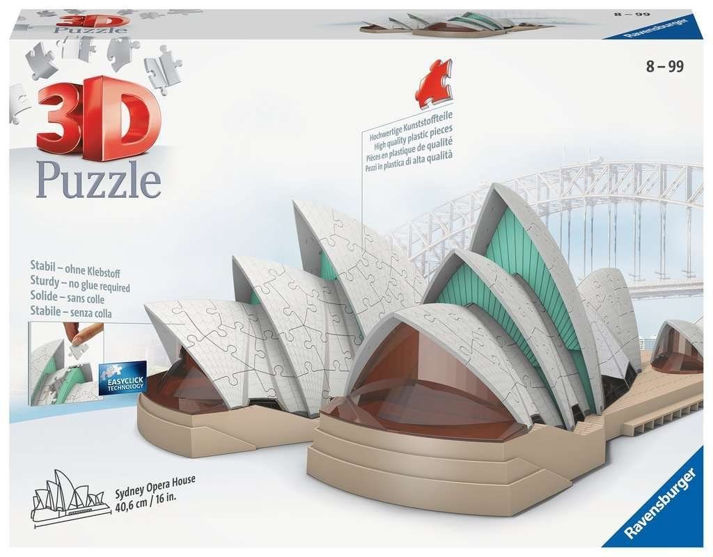 Puzzleteile Ravensburger Ravensburger 3D-Puzzle Sydney, Puzzle Opernhaus