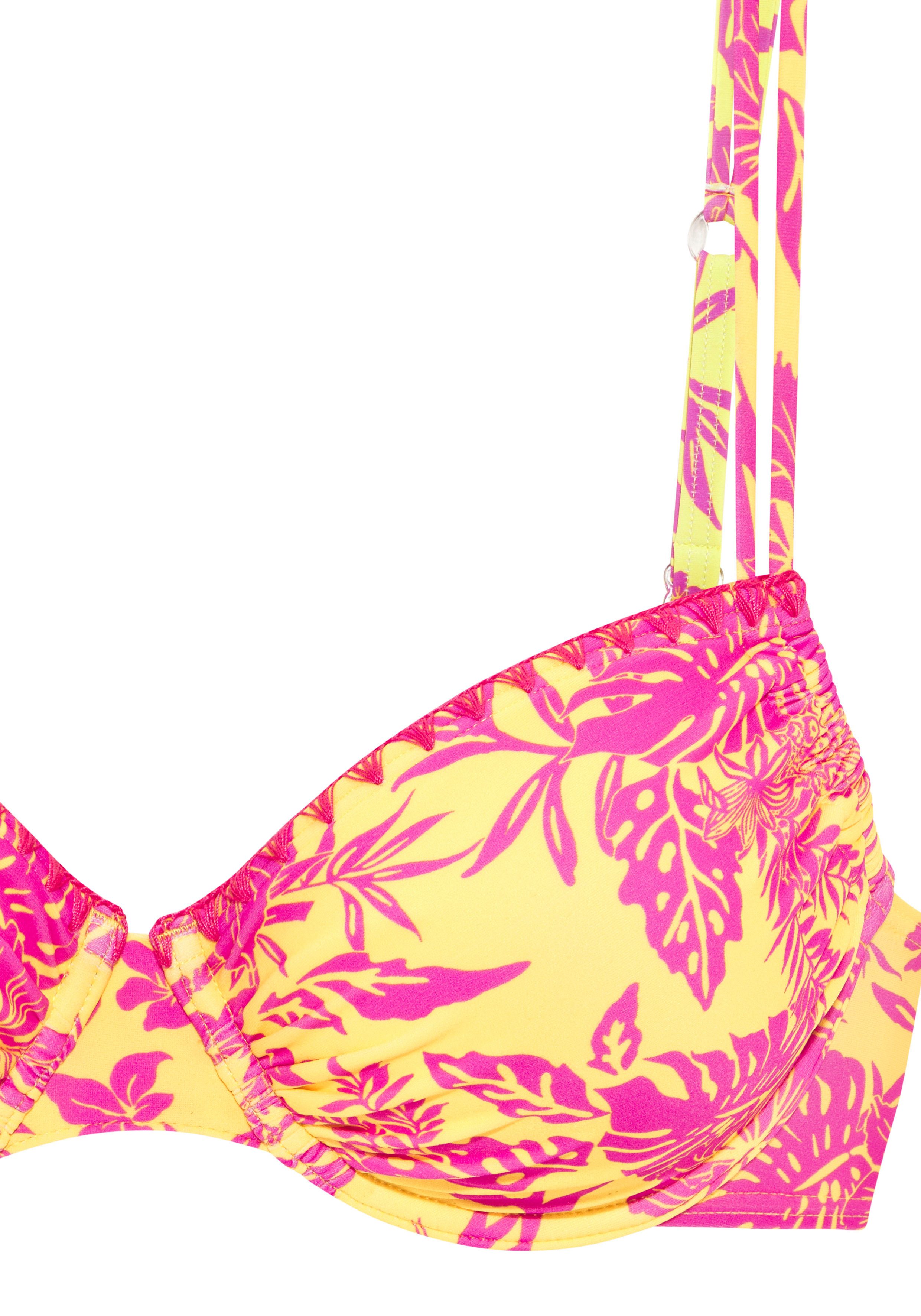 Venice Beach Bügel-Bikini Kensi seitlich regulierbar mit modernem Print – Bild 3 von 4