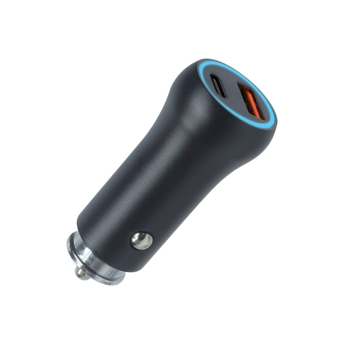 Setty Setty Kfz-Ladegerät USB-A + USB-C 20W CC-AC-201 schwarz Smartphone-Ladegerät