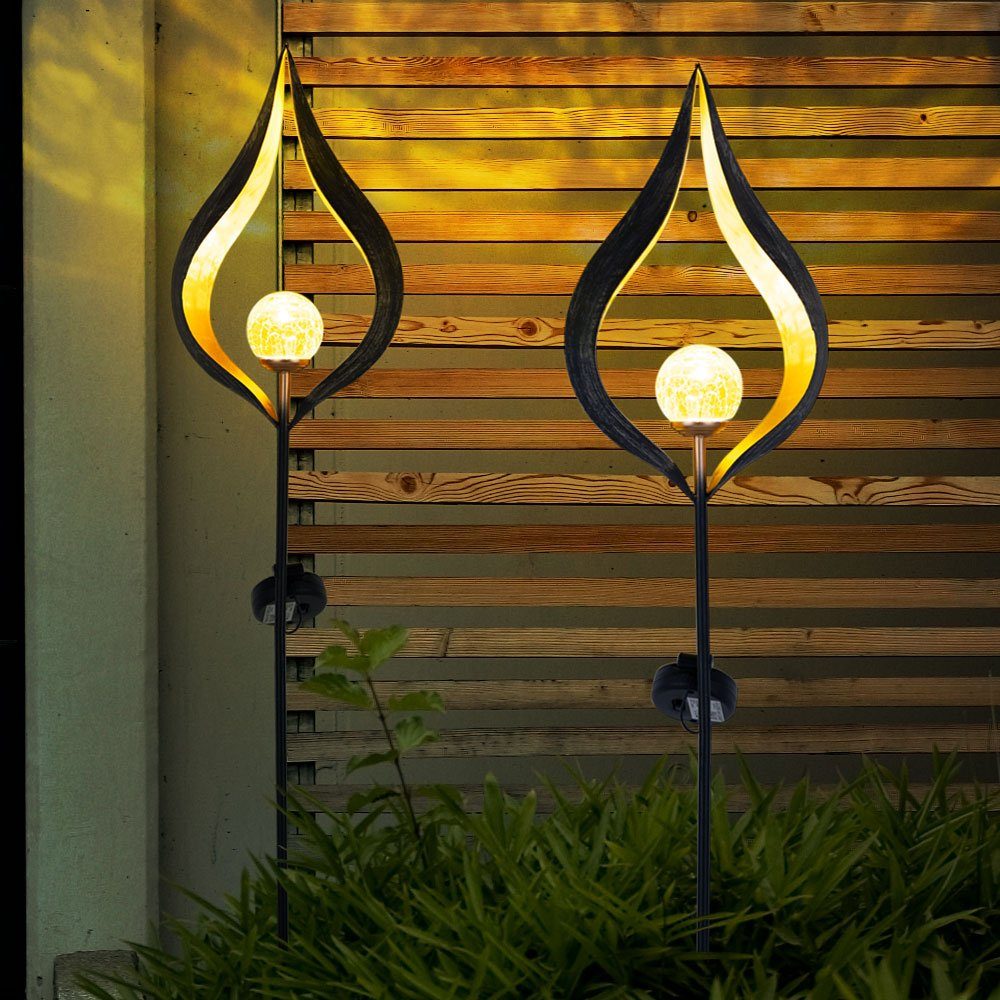 Globo LED Solarleuchte, Leuchte Lampe LED-Leuchtmittel fest Beleuchtung Steck verbaut, Dekoration Außen LED Solar Design
