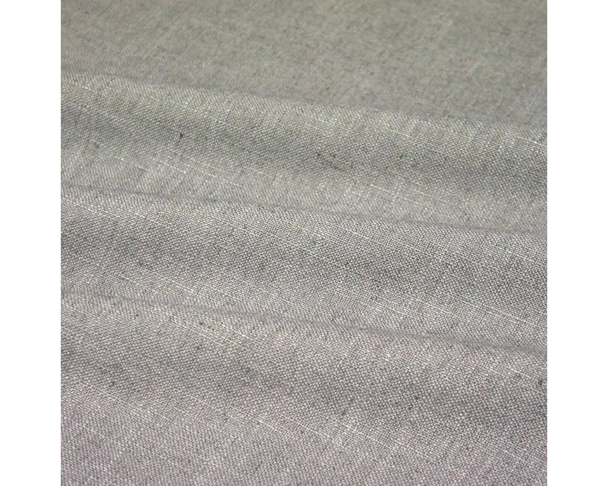 Thumbnail - Stofferia Stoff Dekostoff Leinenoptik Enticing Grau, Breite 145 cm, Meterware