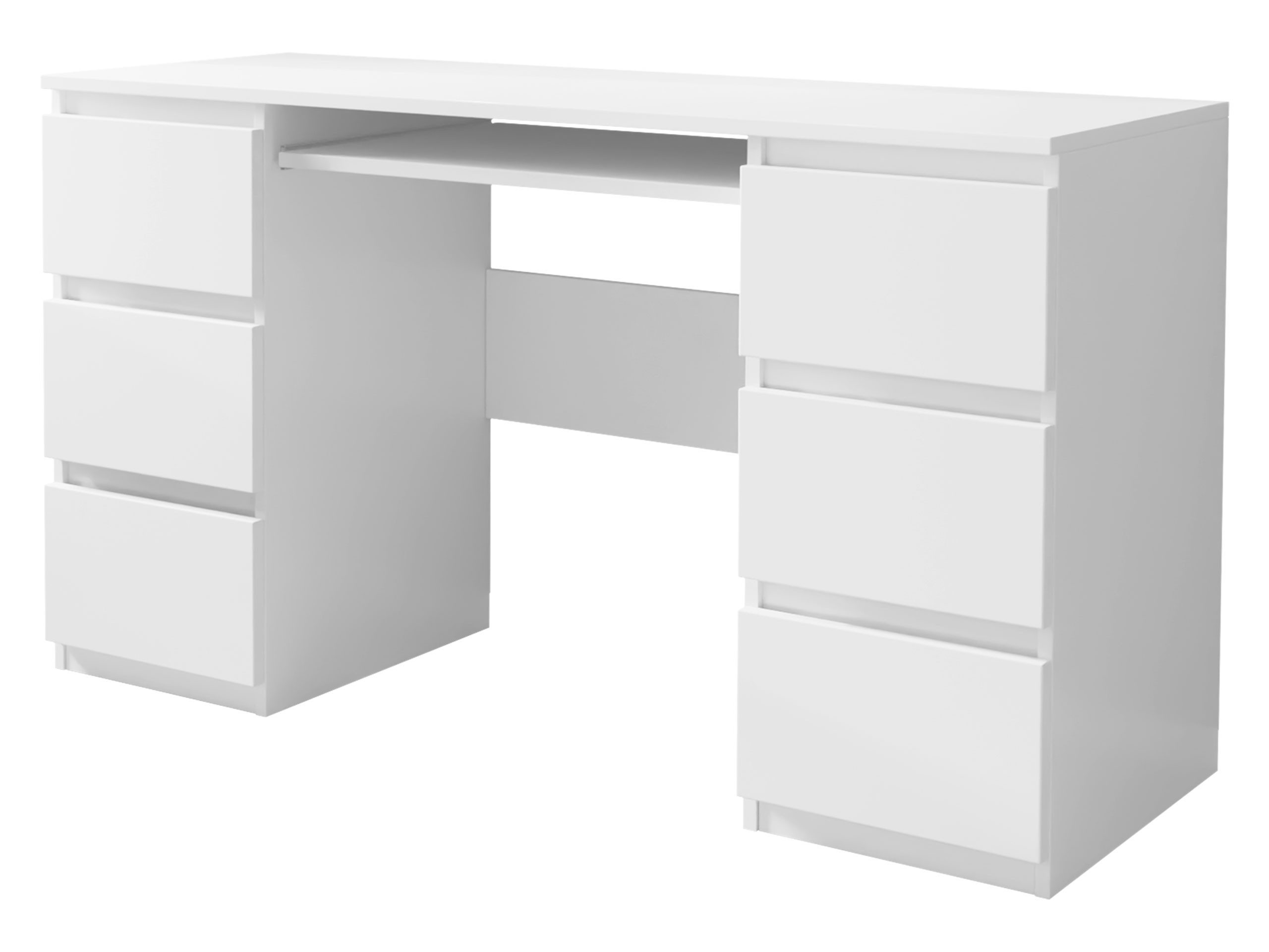 MIRJAN24 Schreibtisch Kuba (mit sechs Schubladen), 130x51x76 cm günstig online kaufen