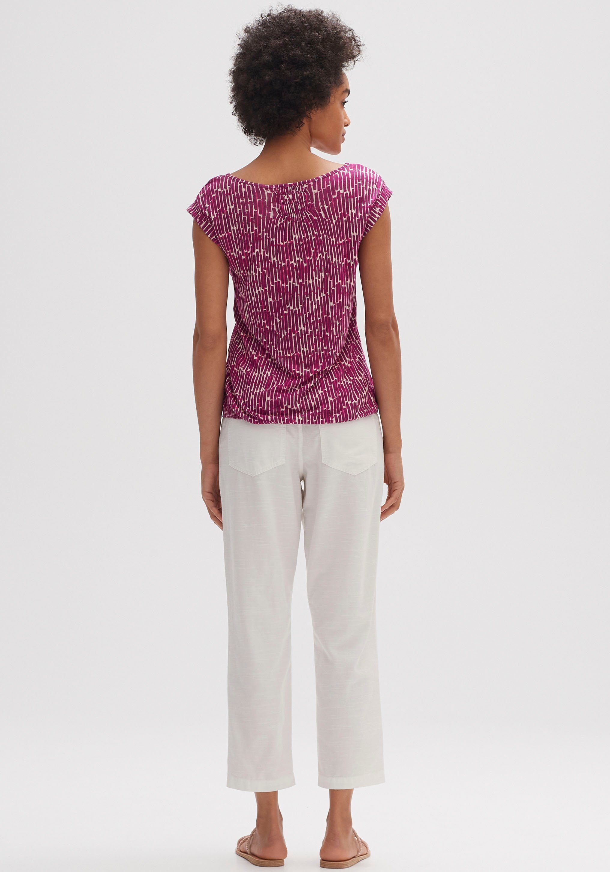 berry grafischem OPUS Muster T-Shirt bright mit Strolchi