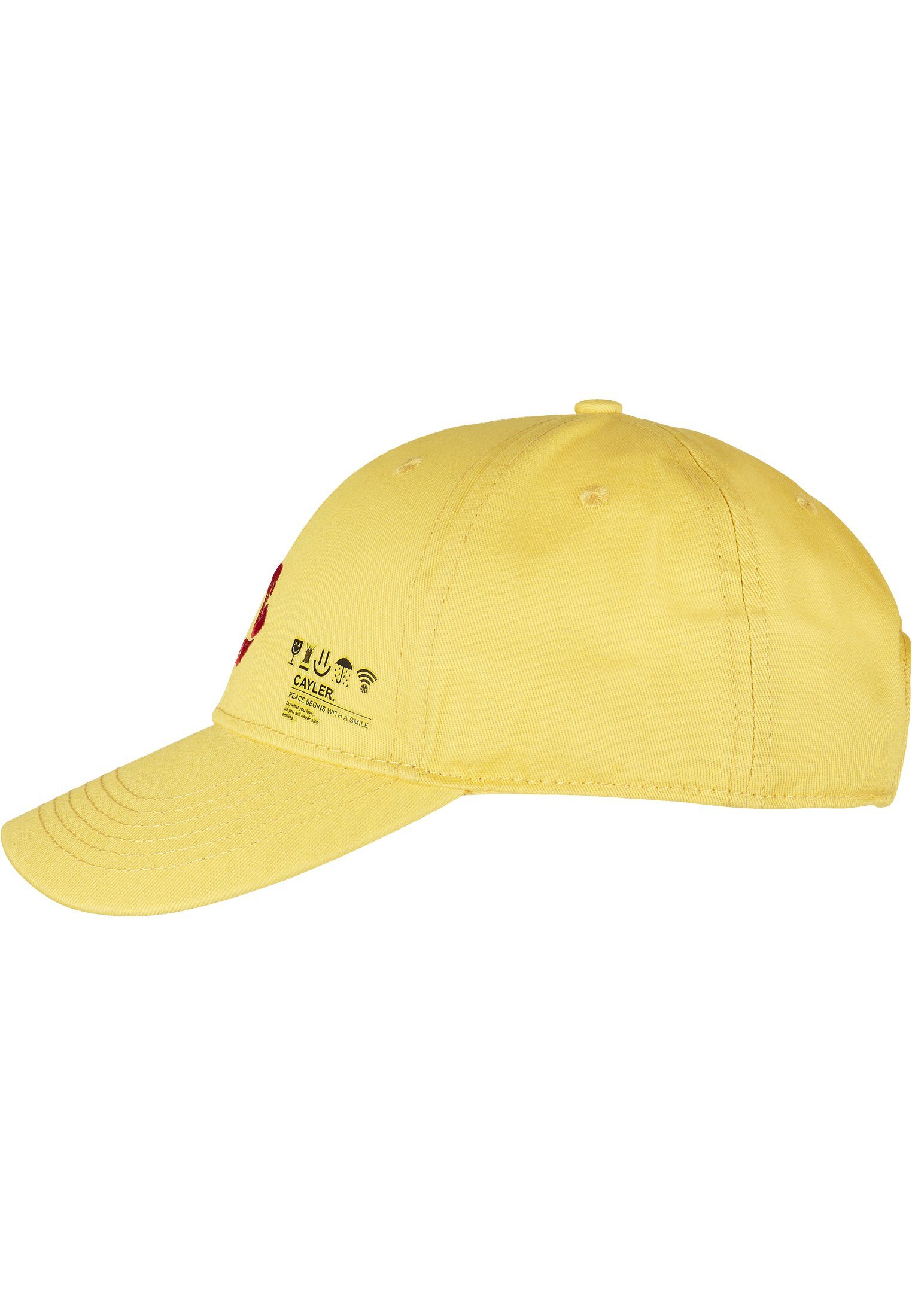 Curved C&S Iconic CAYLER & yellow/multicolor Peace Flex Cap SONS Cap
