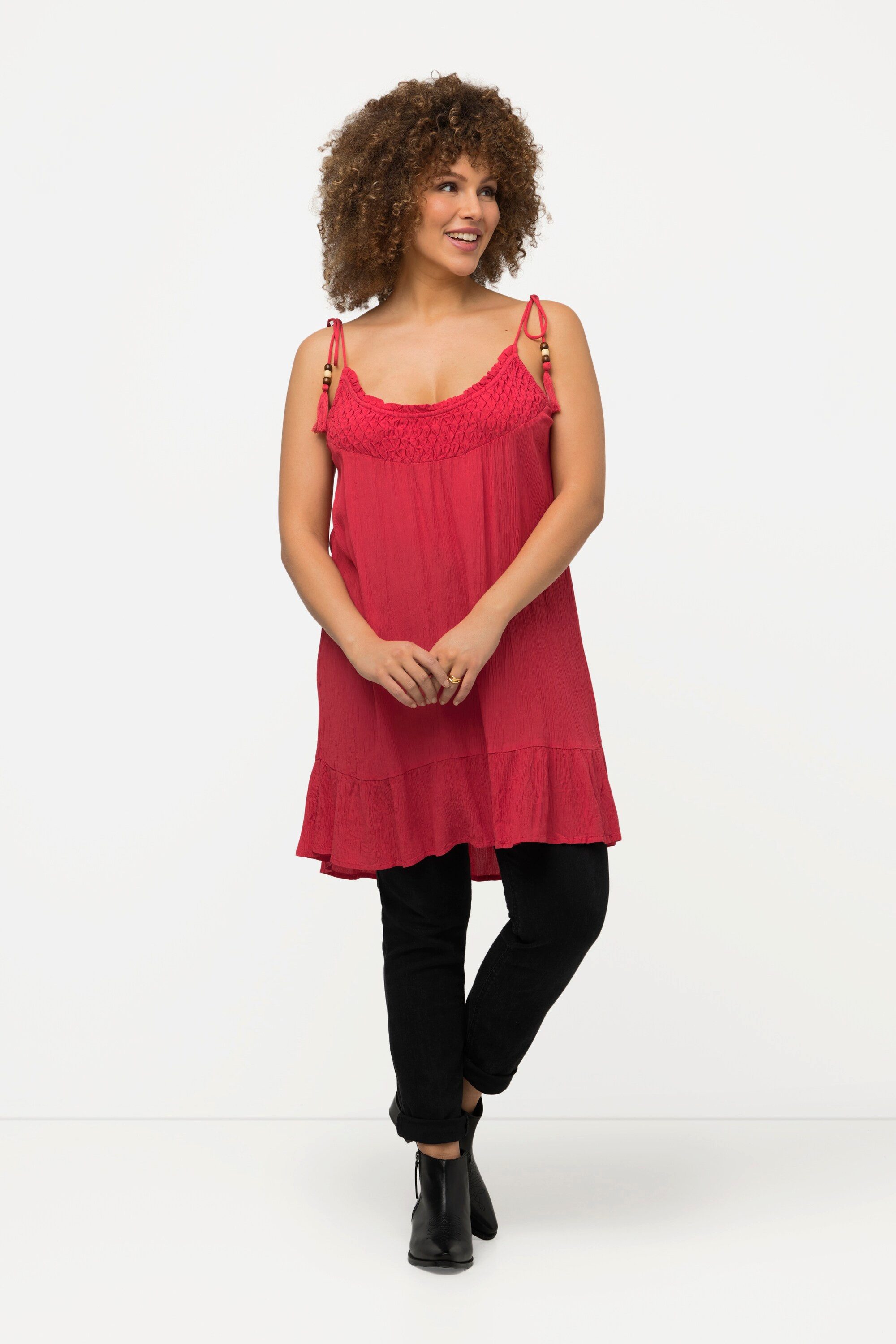 Ulla Popken Spitzenbluse Top Stickerei A-Linie günstig online kaufen