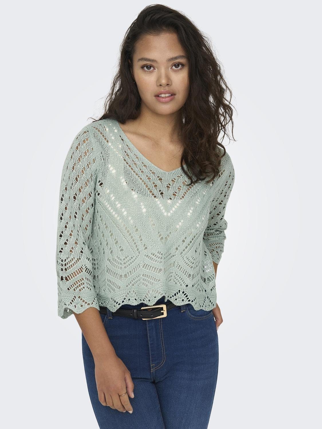 JDY Strickpullover JDYNEW SUN 3/4 CROPPED günstig online kaufen